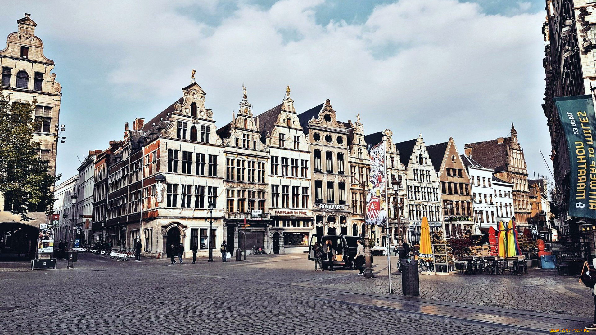 города, антверпен, , бельгия, площадь