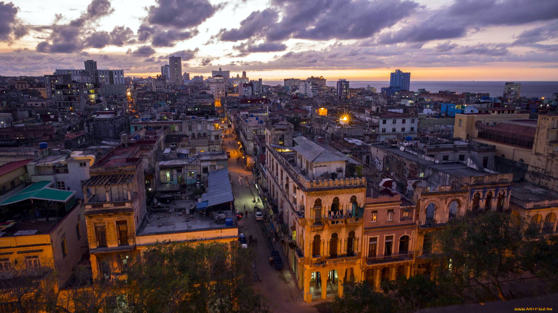 города, гавана, , куба, панорама