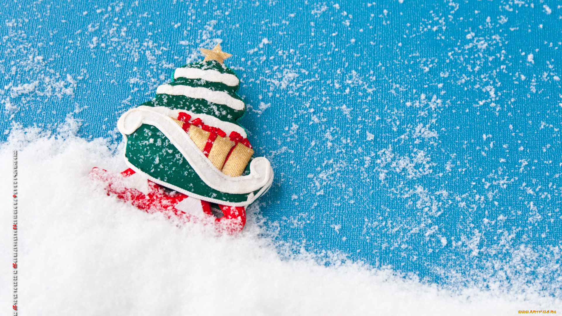 календари, праздники, , салюты, фон, сани, елка