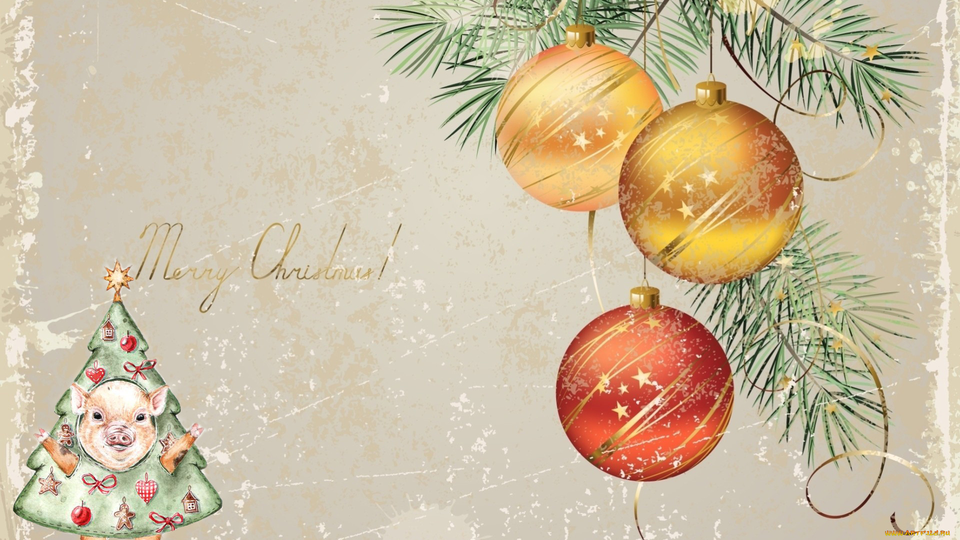 календари, праздники, , салюты, шар, игрушка, поросенок, елка