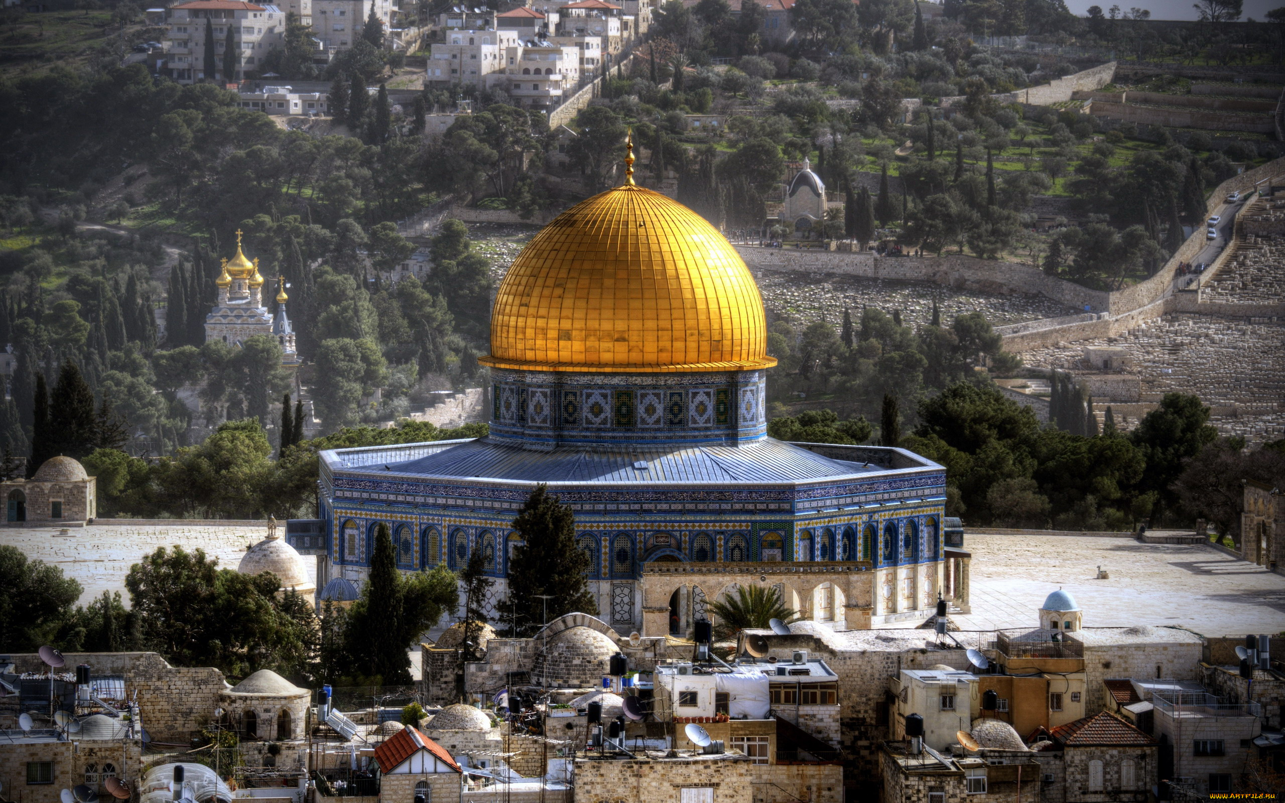 города, иерусалим, , израиль, панорама