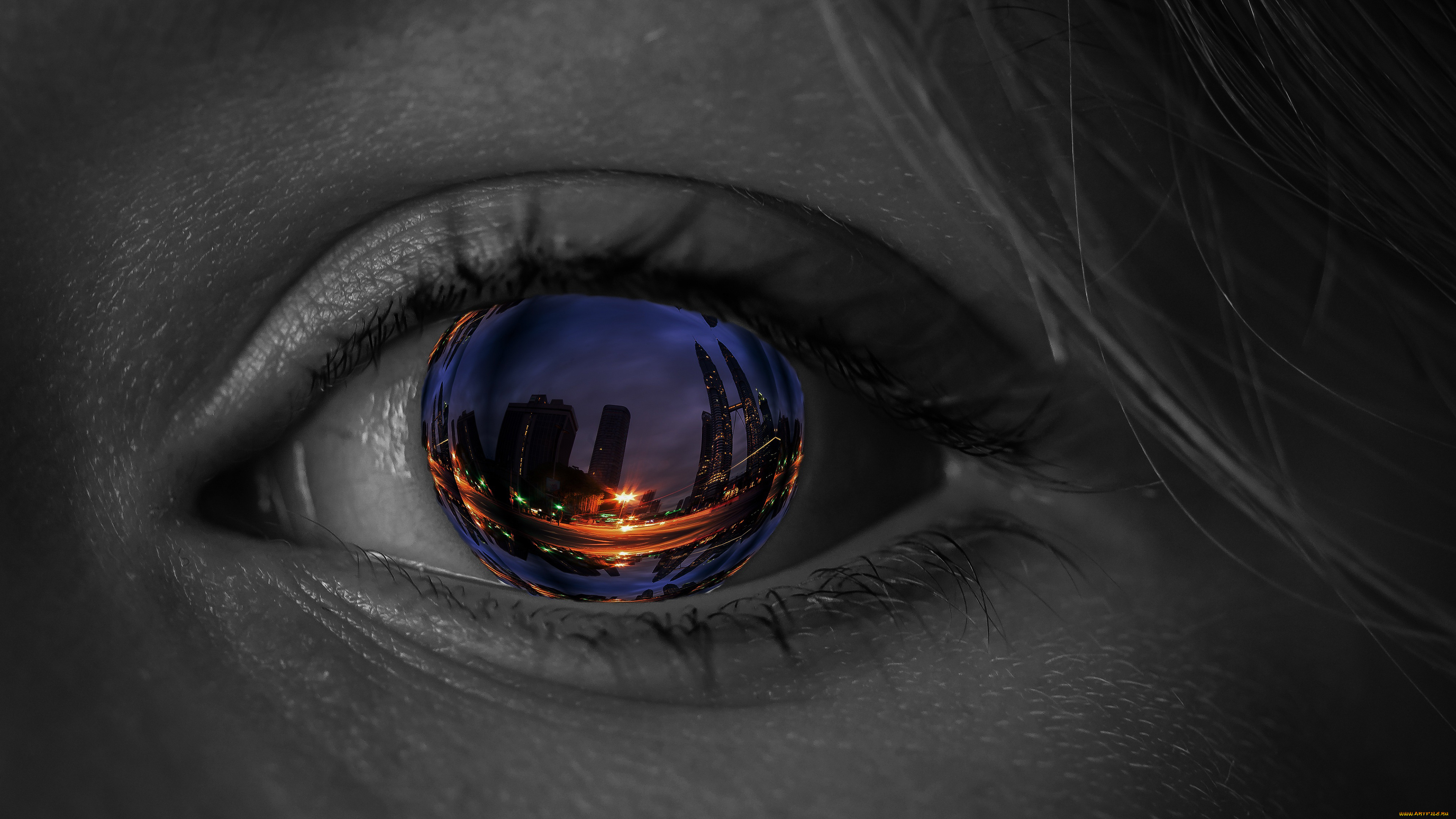 разное, компьютерный, дизайн, необычный, глаз