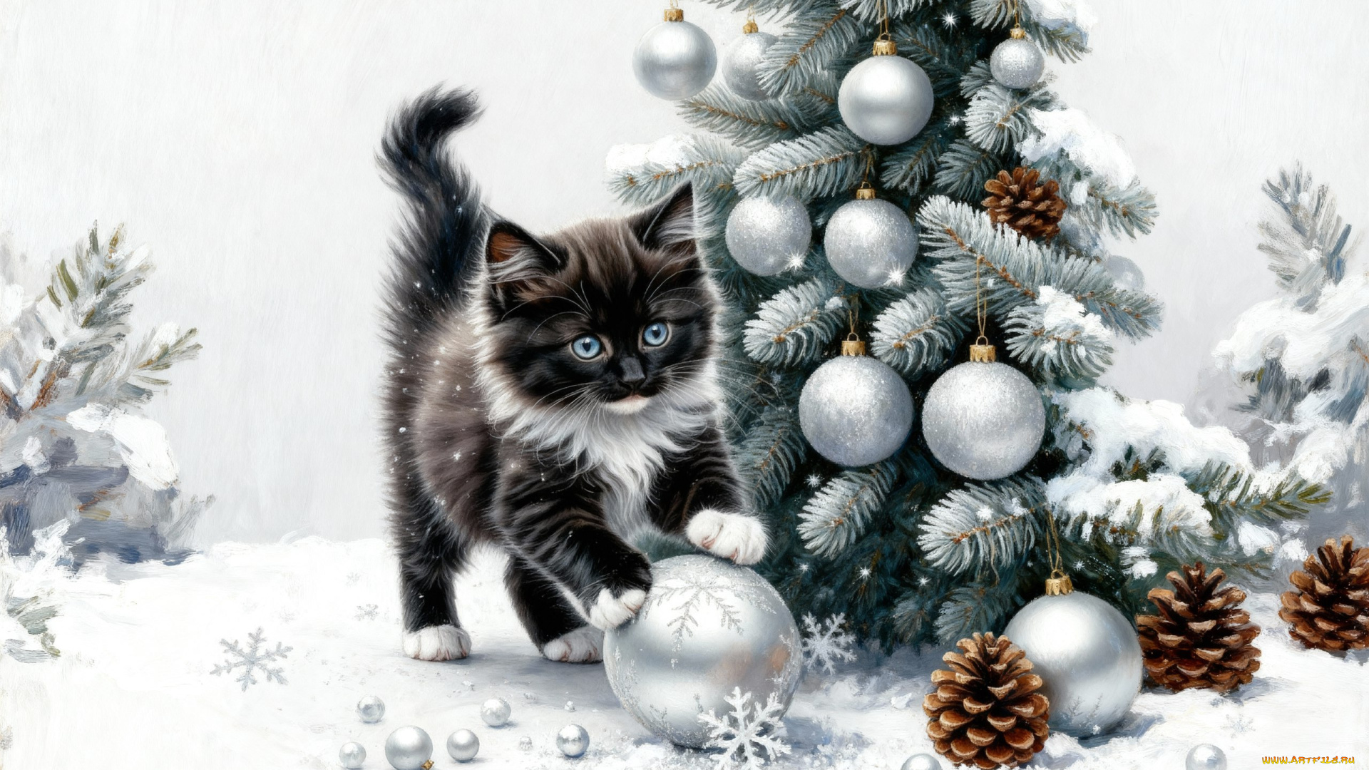 рисованное, животные, , коты, кот, кошка, котёнок