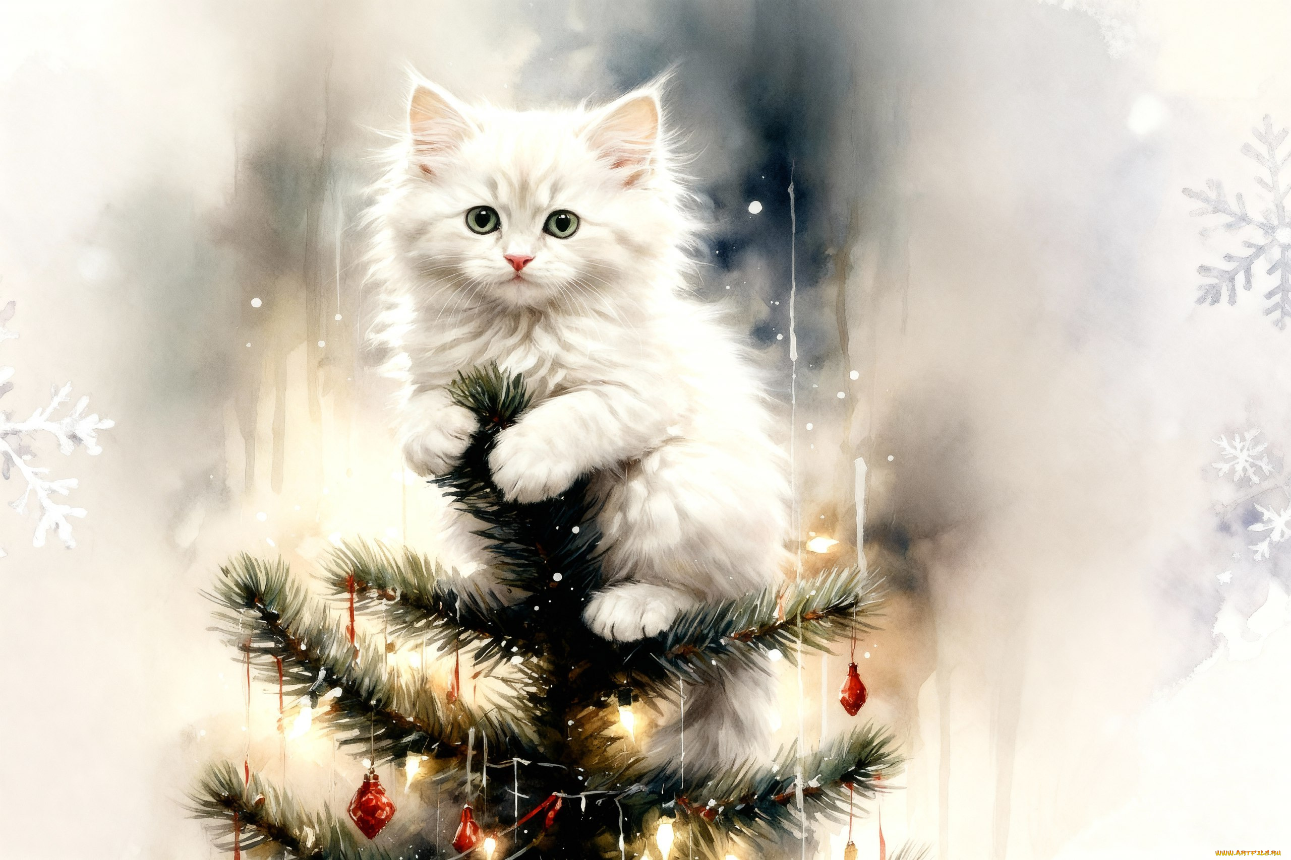 рисованное, животные, , коты, кот, кошка, котёнок