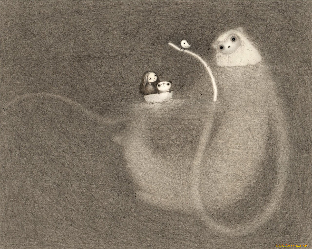 рисованные, дети