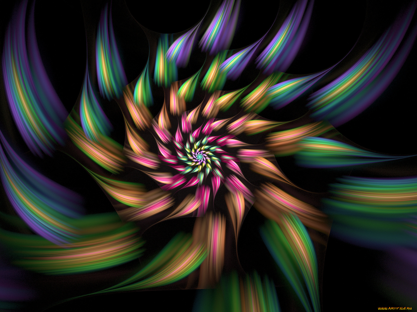 3д, графика, fractal, фракталы, фон, узор