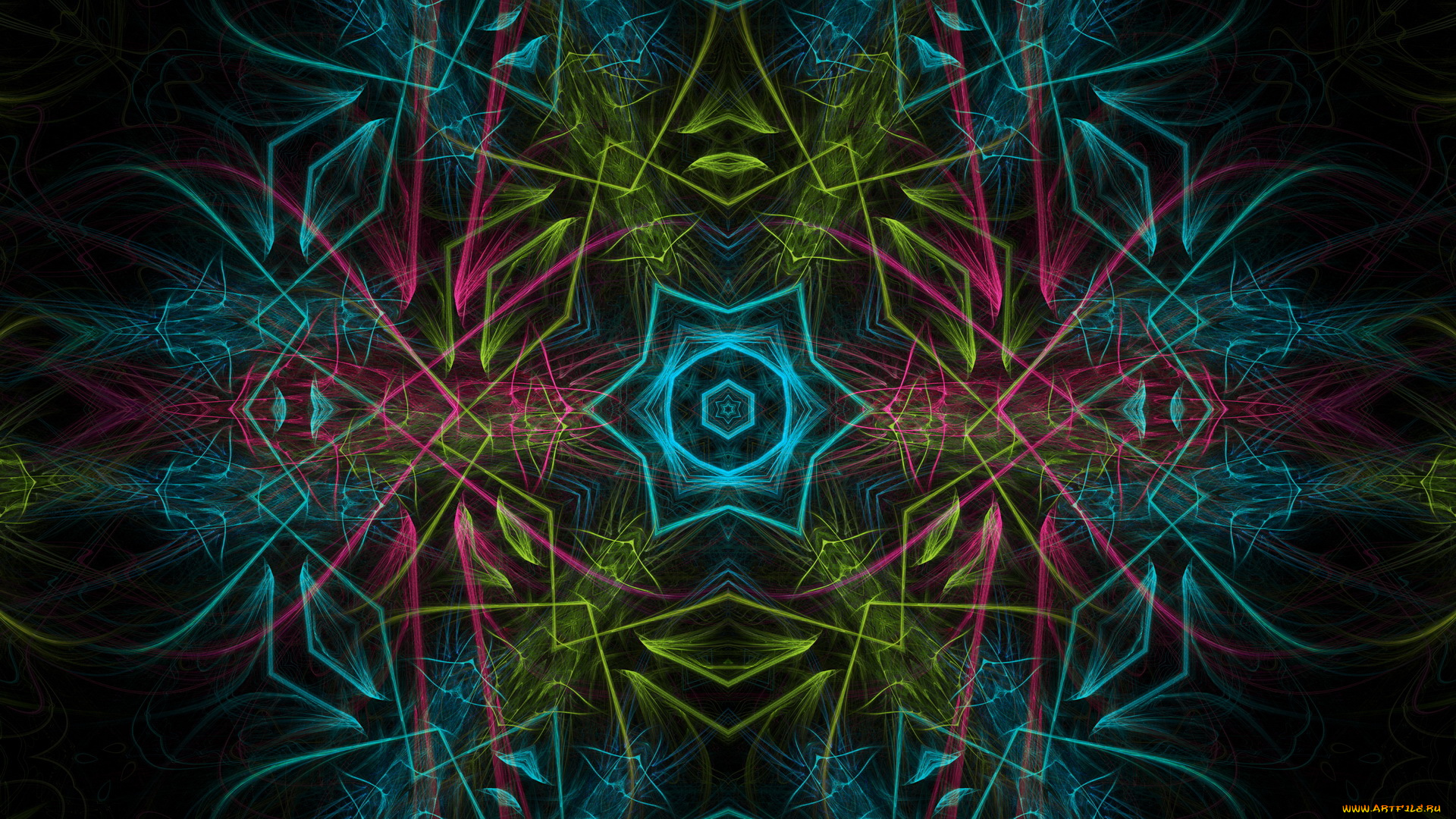 3д, графика, fractal, фракталы, фон, узор