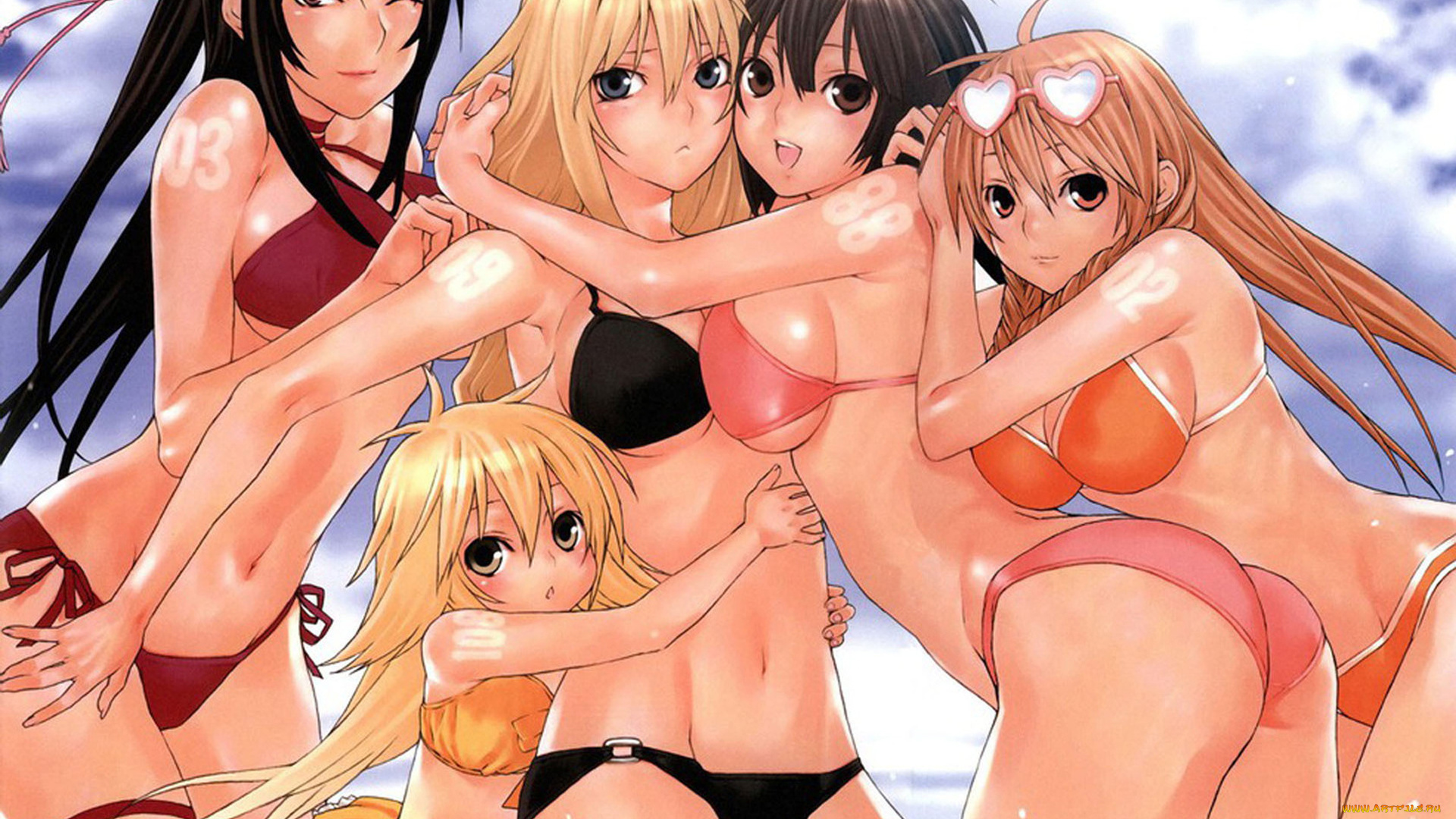 аниме, sekirei, девушки