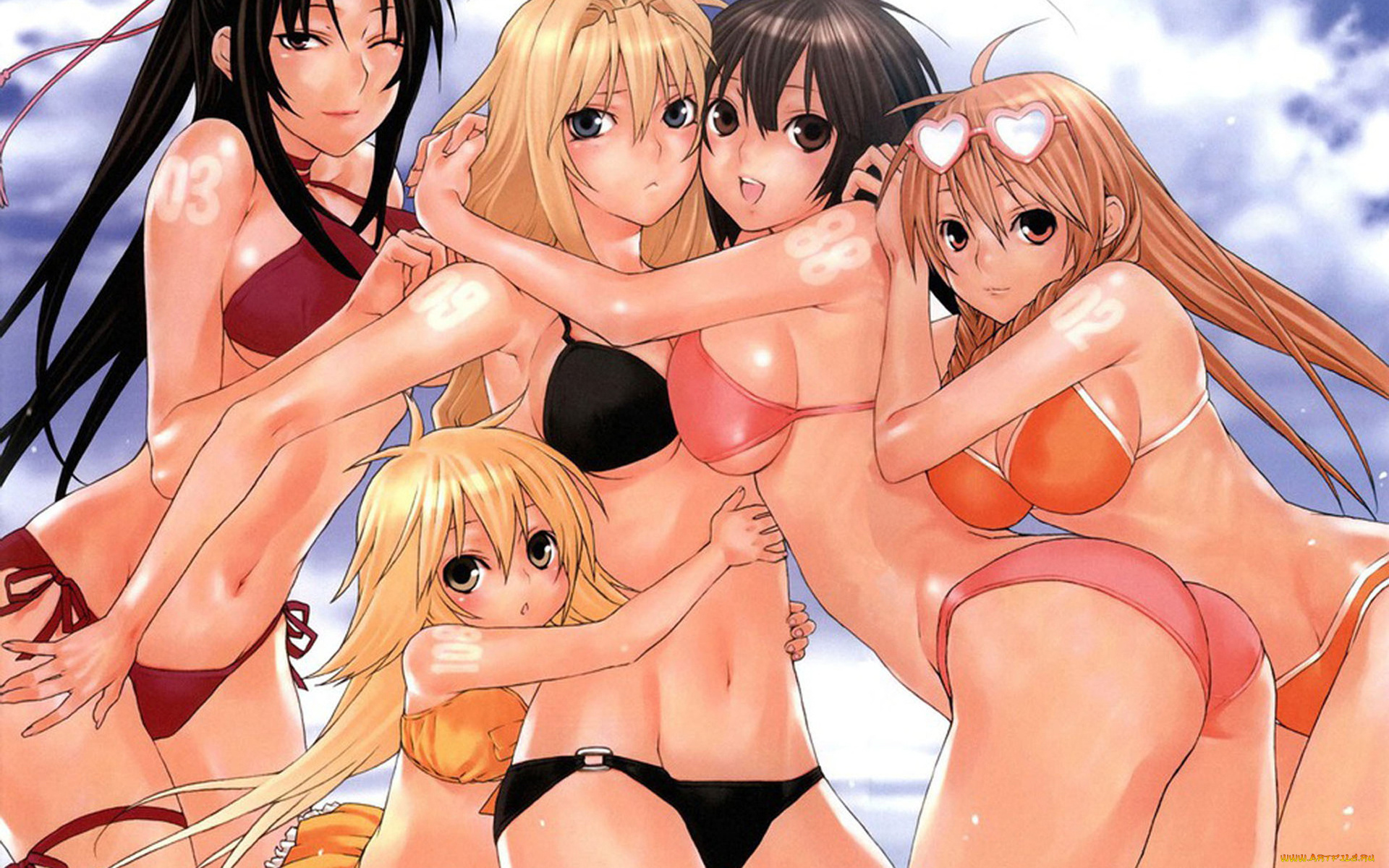 аниме, sekirei, девушки