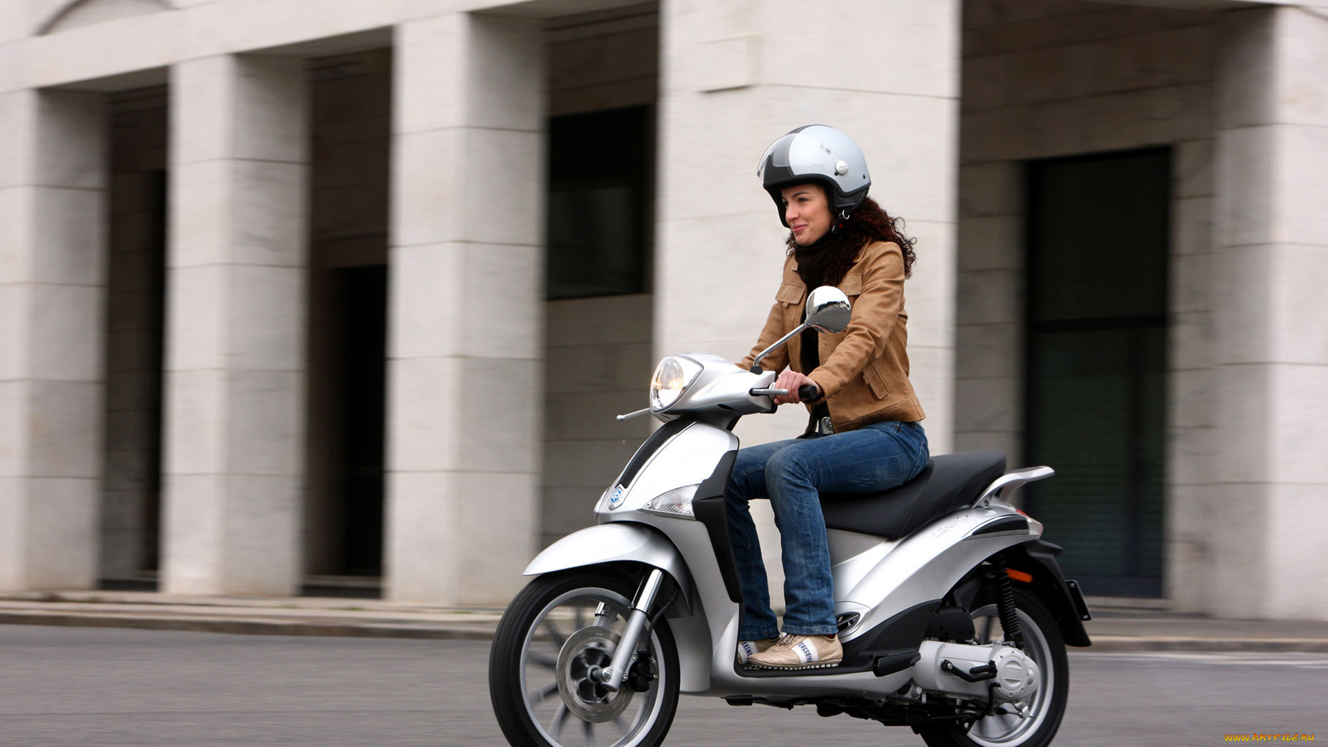 мотоциклы, мото, девушкой, мотоцикл, piaggio, девушка