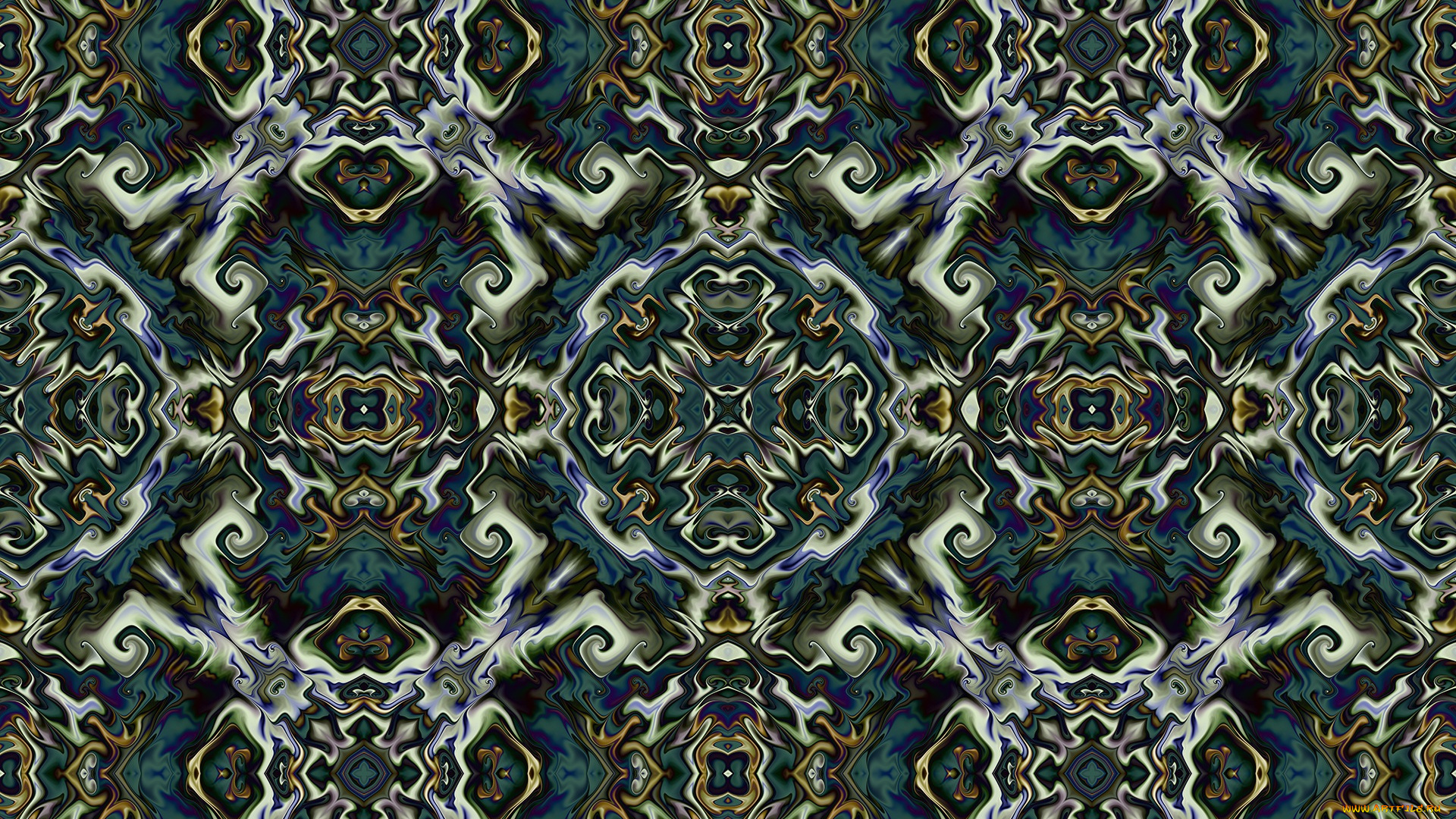 3д, графика, fractal, , фракталы, цвета, узор, фон