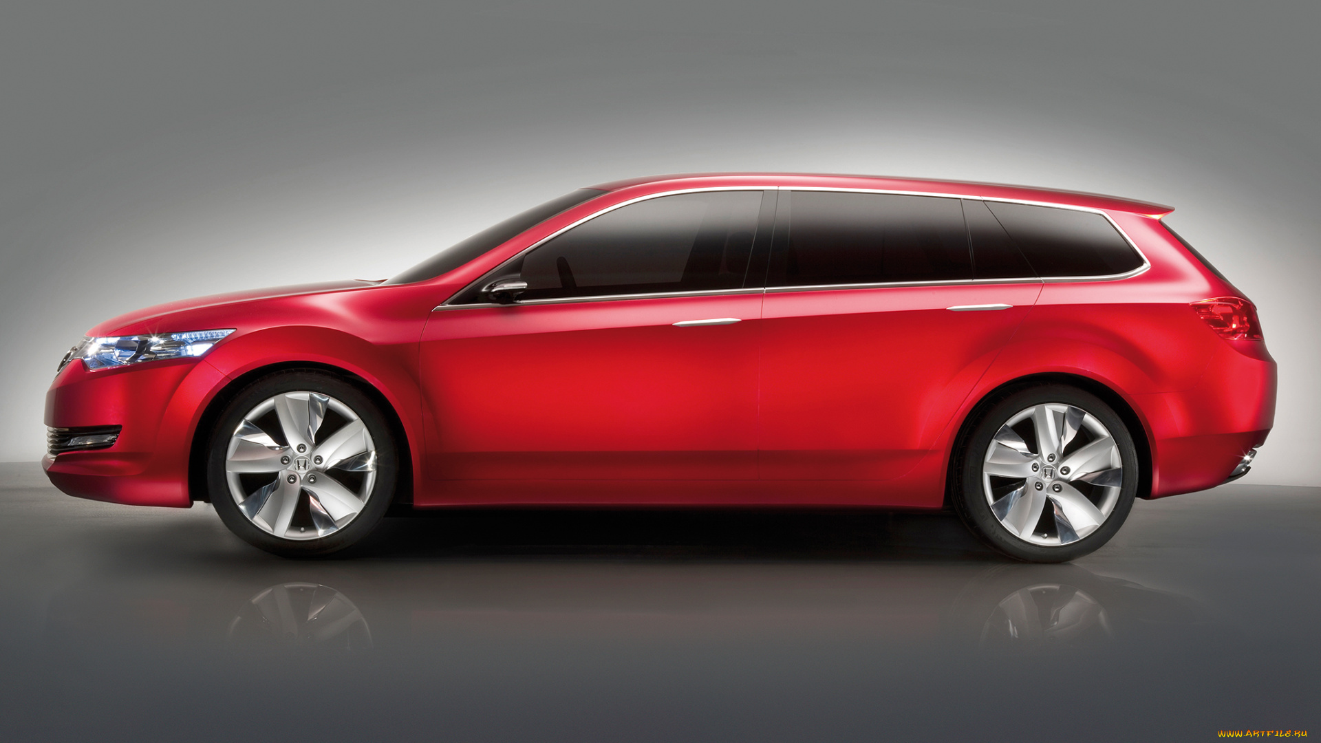 автомобили, honda, accord, tourer, concept, 2007г, красный