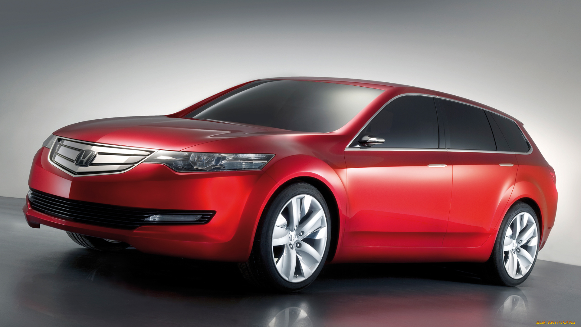 автомобили, honda, accord, tourer, concept, 2007г, красный