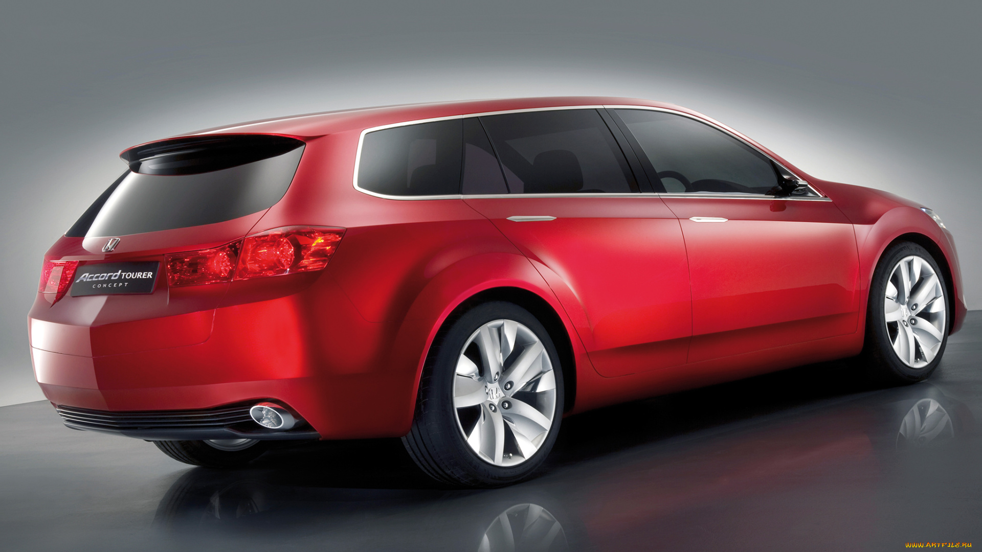 автомобили, honda, accord, tourer, concept, 2007г, красный