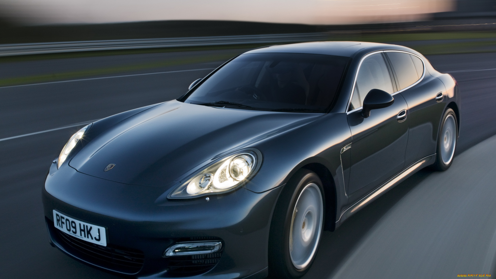 автомобили, porsche, 970, uk-spec, turbo, panamera, 2009