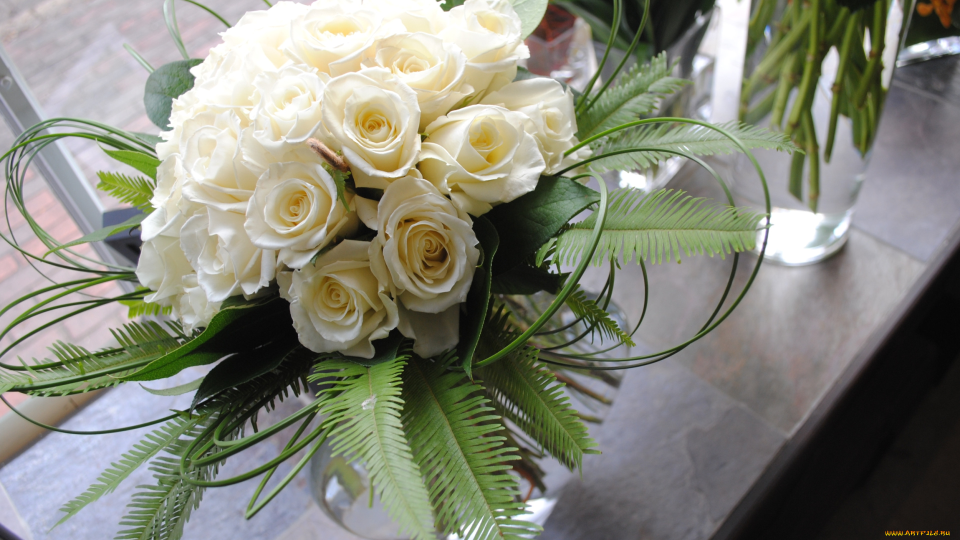 цветы, букеты, , композиции, розы, белые, букет