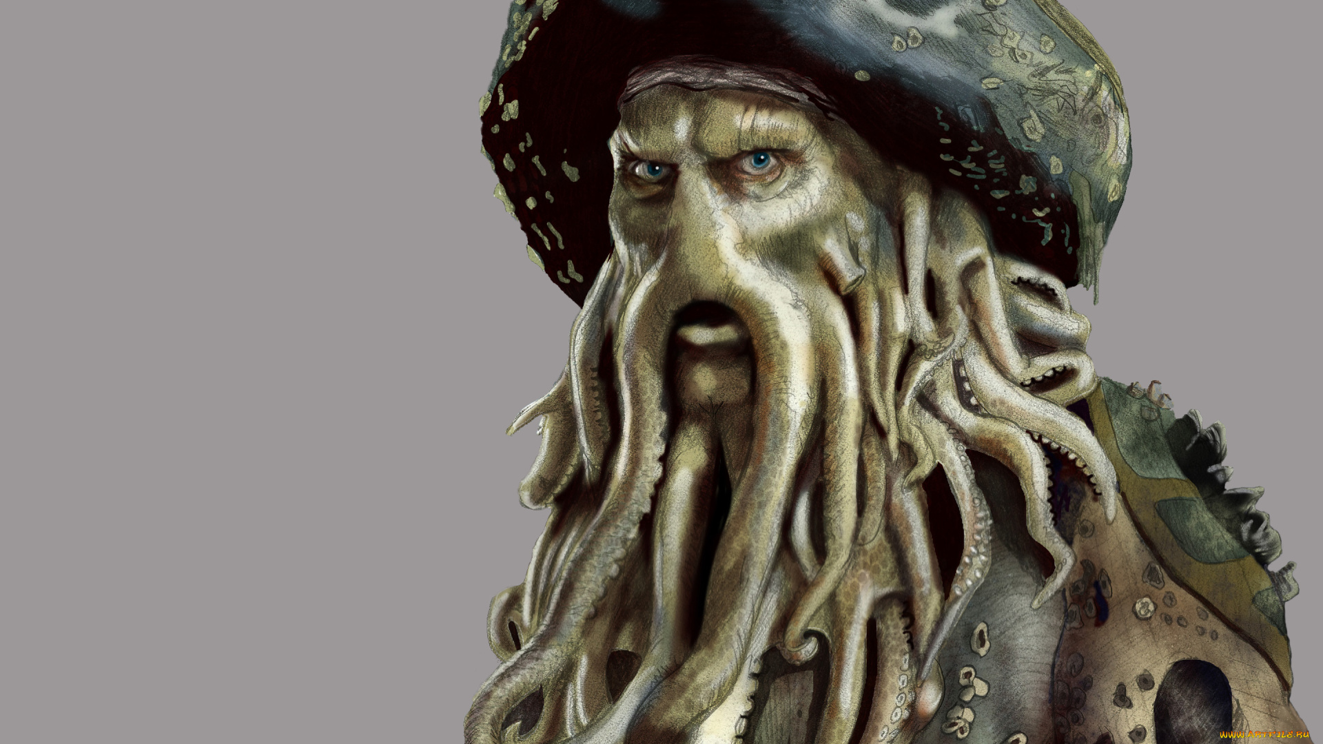 дейви, джонс, рисованные, кино, дейви, джонс, davy, jones, пираты, карибского, моря, pirates, of, the, caribbean