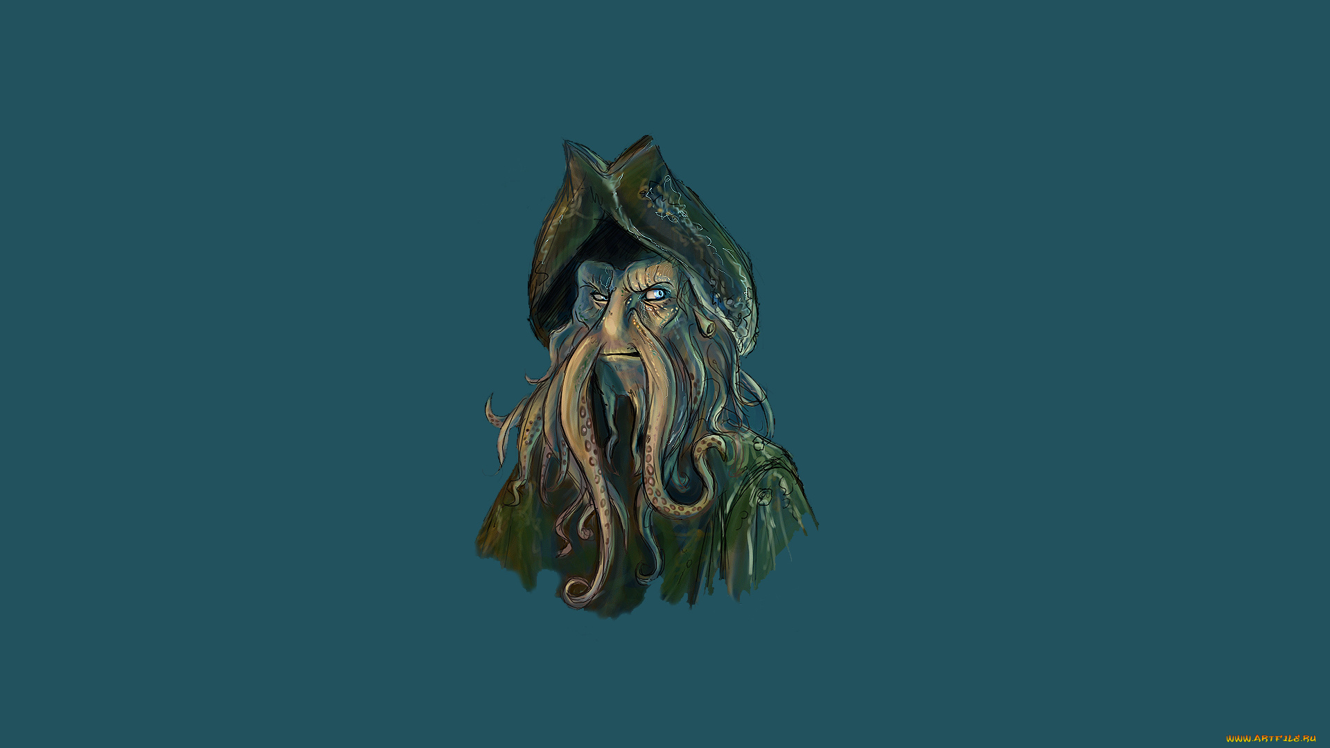 дейви, джонс, рисованные, кино, дейви, джонс, davy, jones, пираты, карибского, моря, pirates, of, the, caribbean