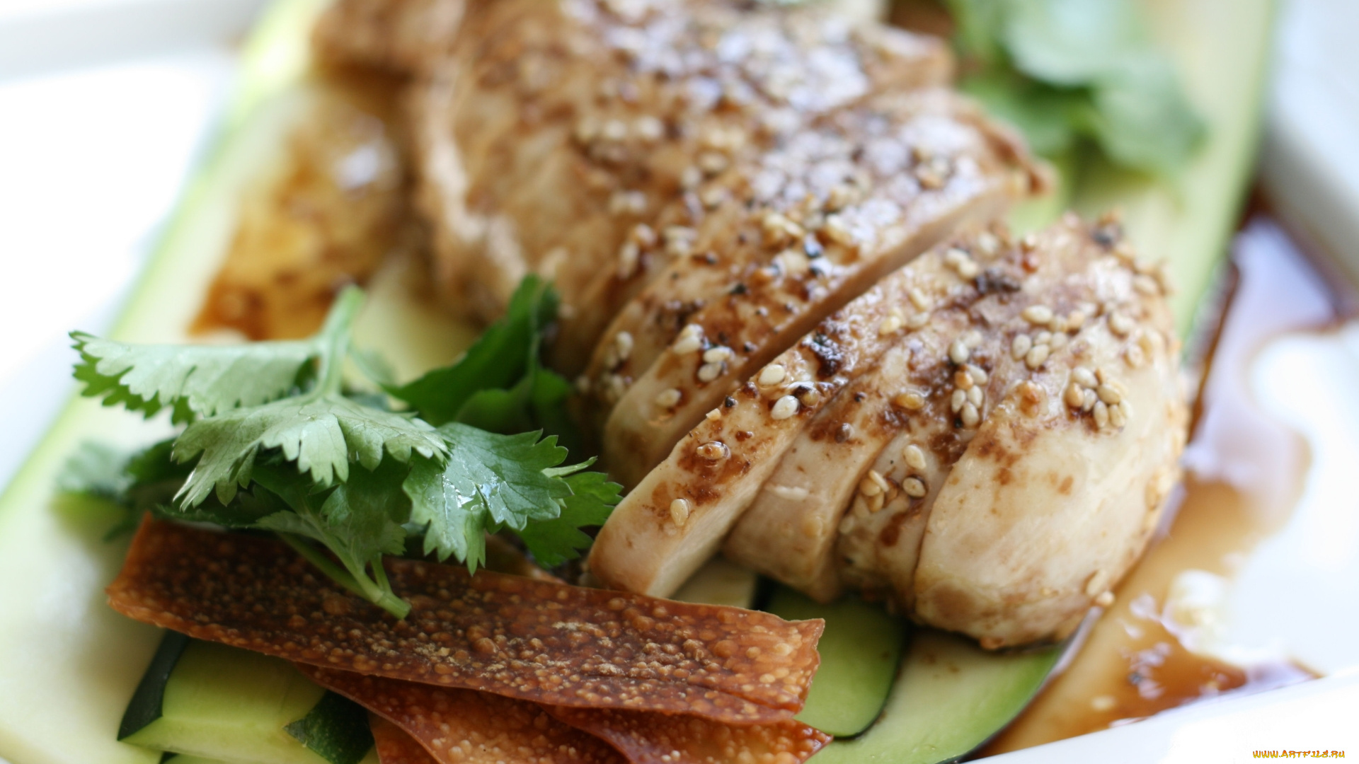 еда, мясные, блюда, мясо, зелень