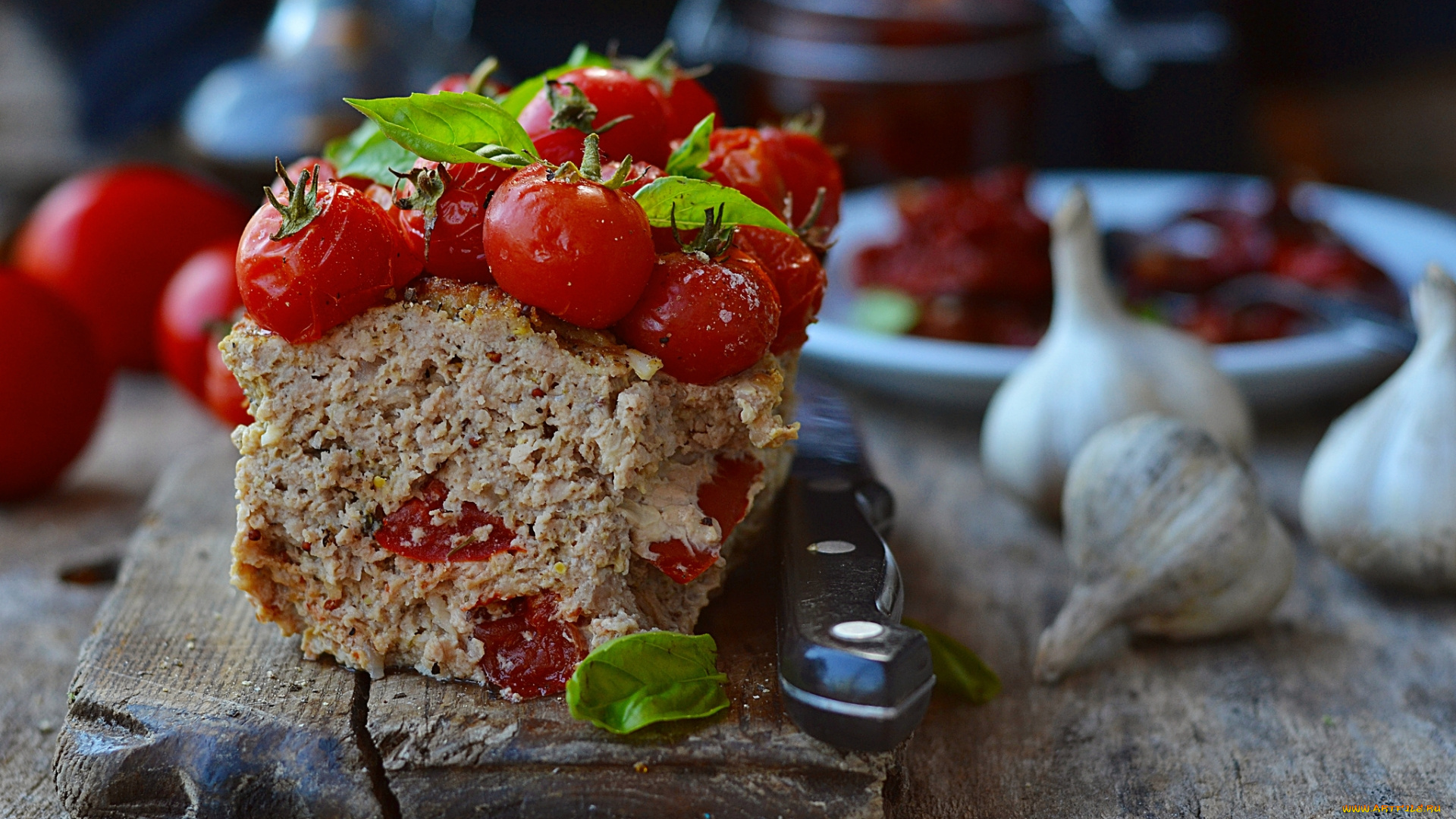 еда, салаты, , закуски, паштет, помидоры