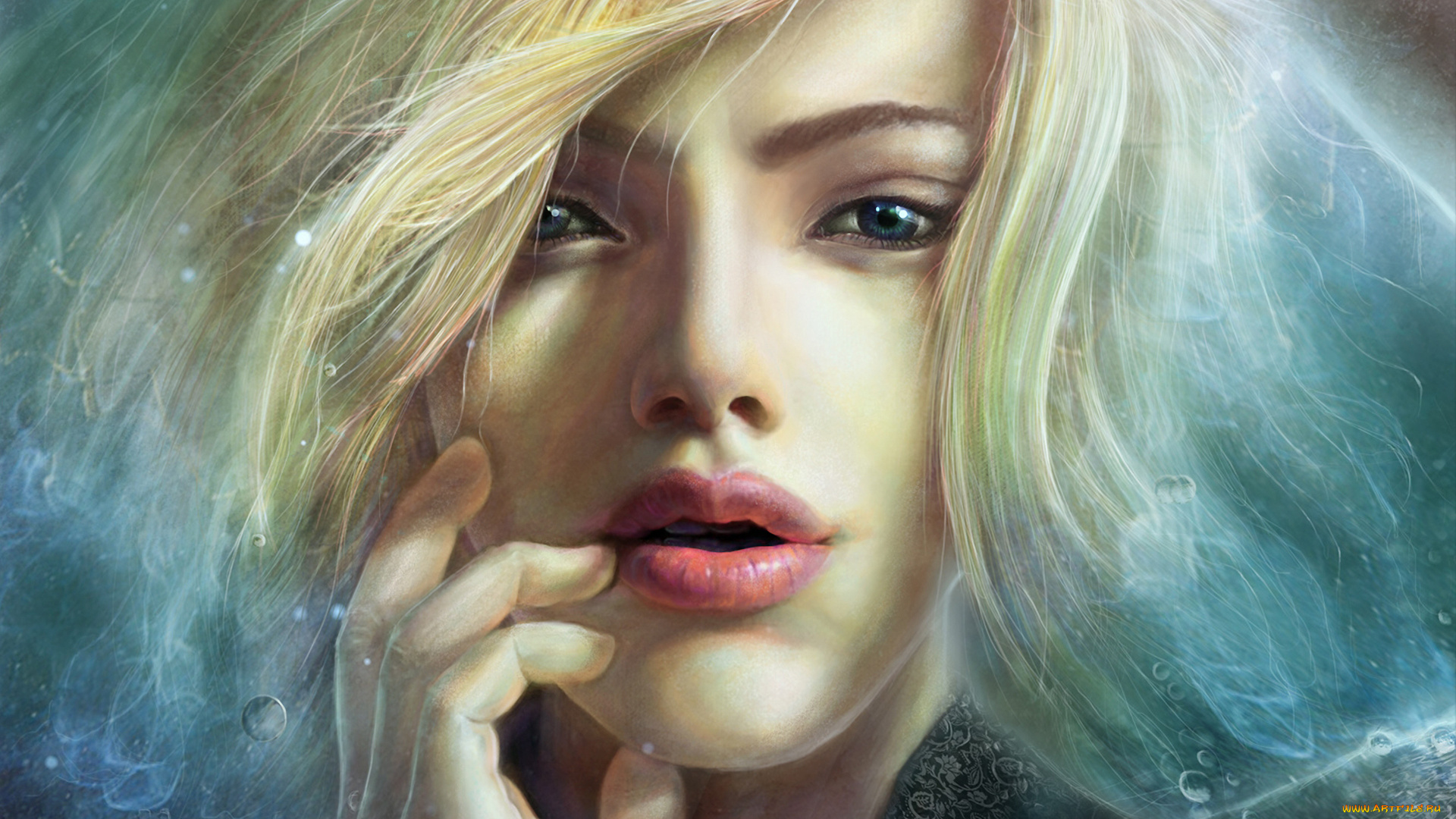 фэнтези, девушки, задумчивость, взгляд, блондинка, девушка