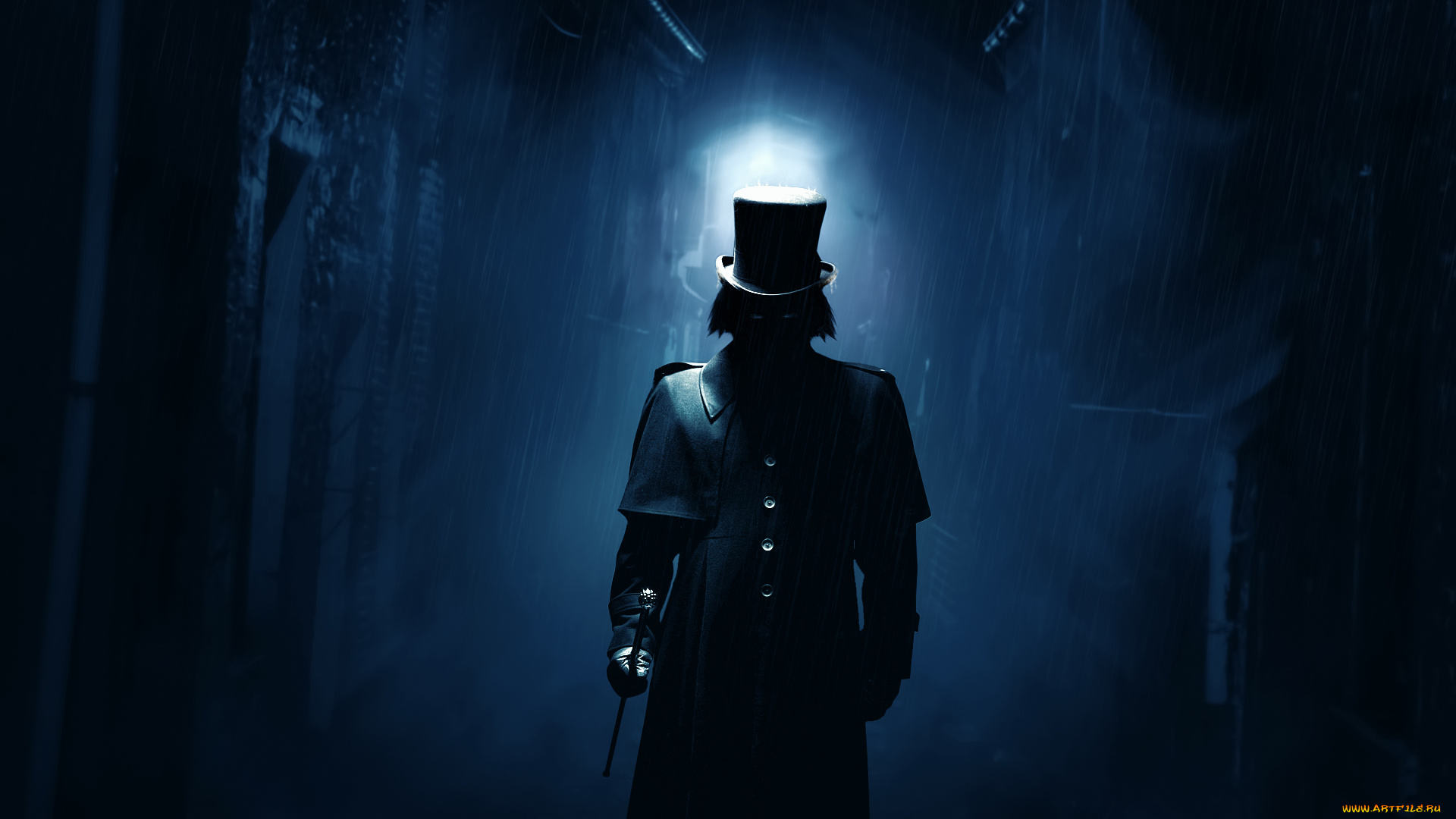 фэнтези, люди, цилиндр