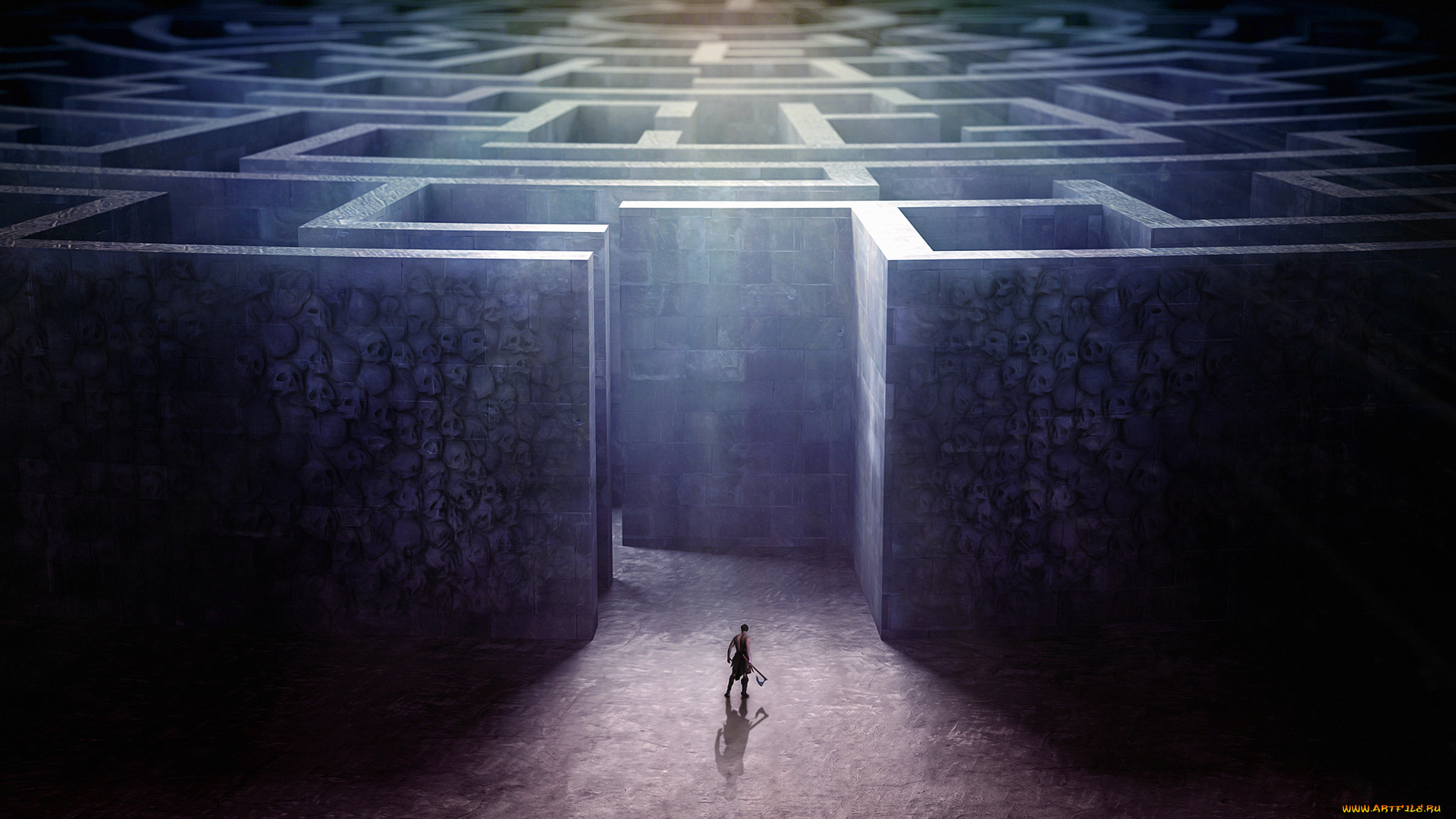 фэнтези, люди, лабиринт