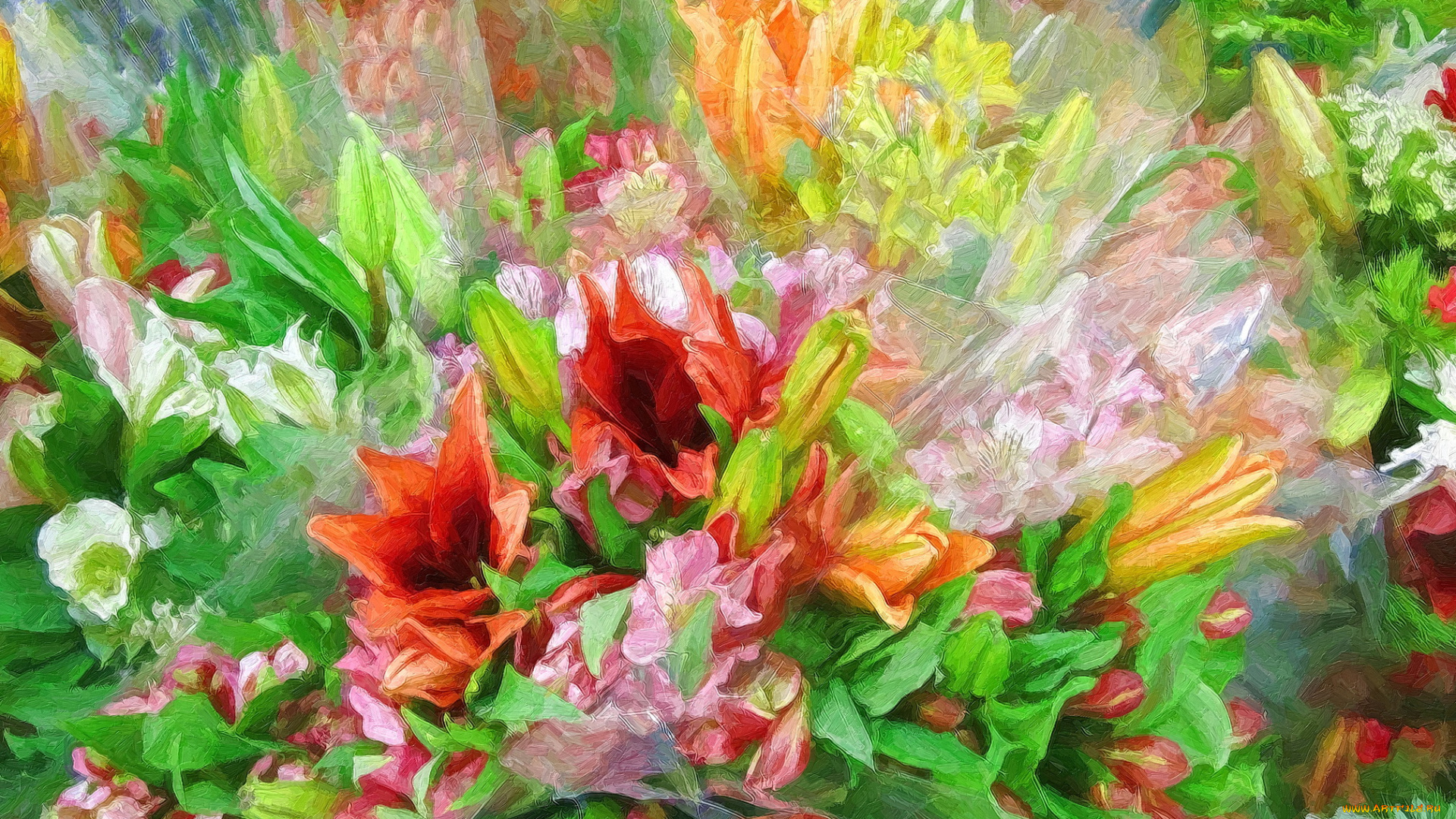 разное, компьютерный, дизайн, цветы