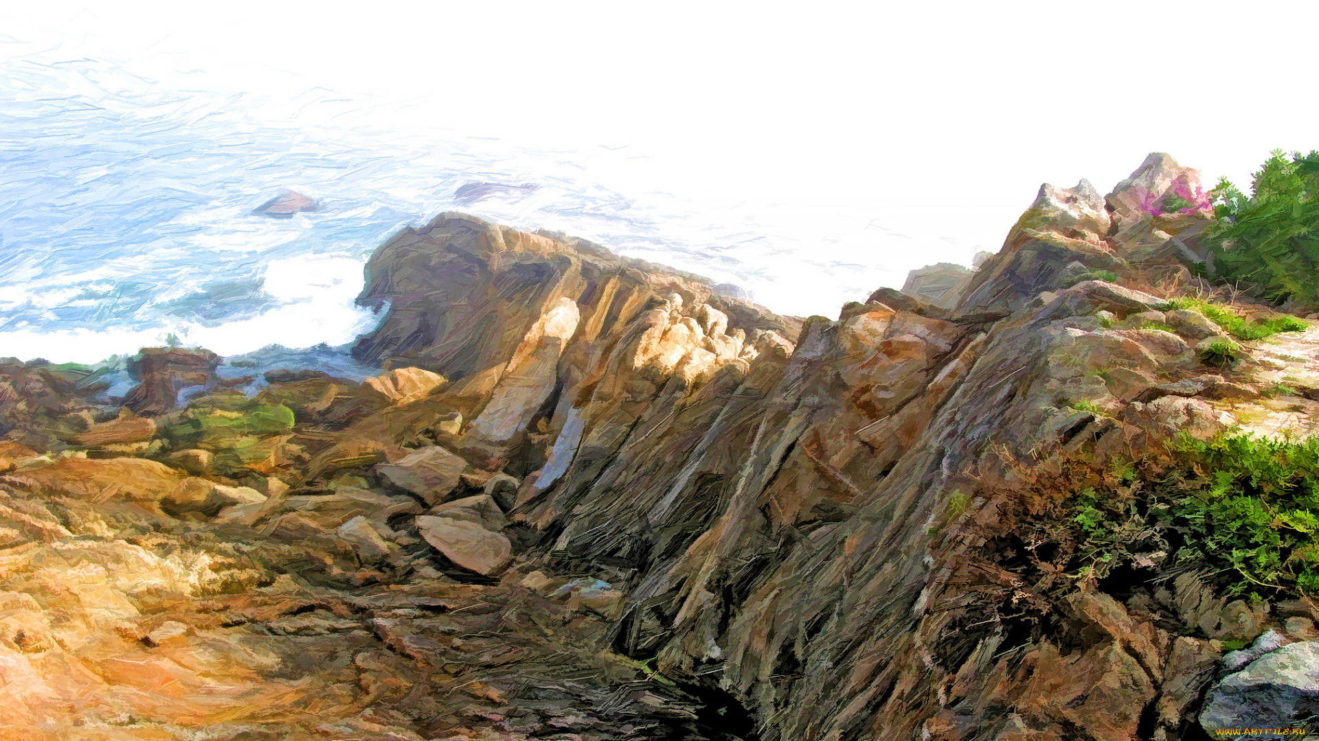 разное, компьютерный, дизайн, пейзаж