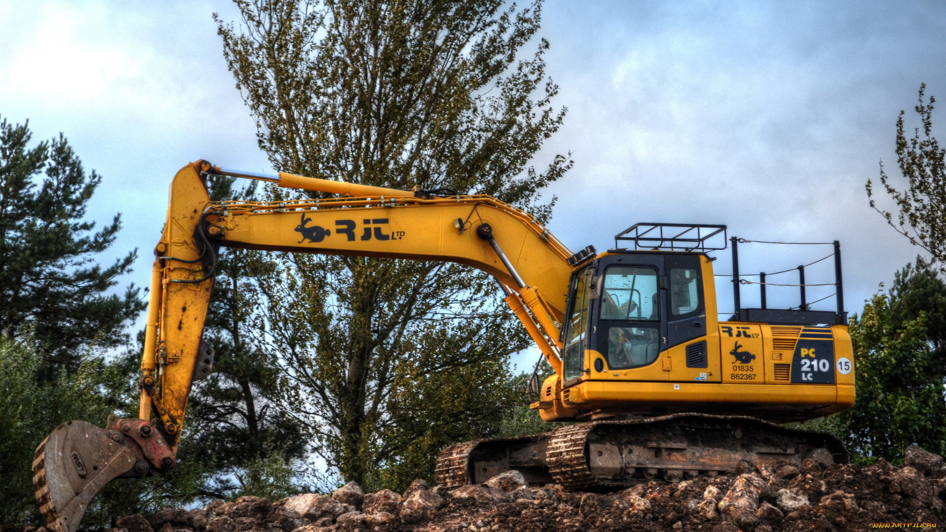 техника, экскаваторы, экскаватор, гусеничный