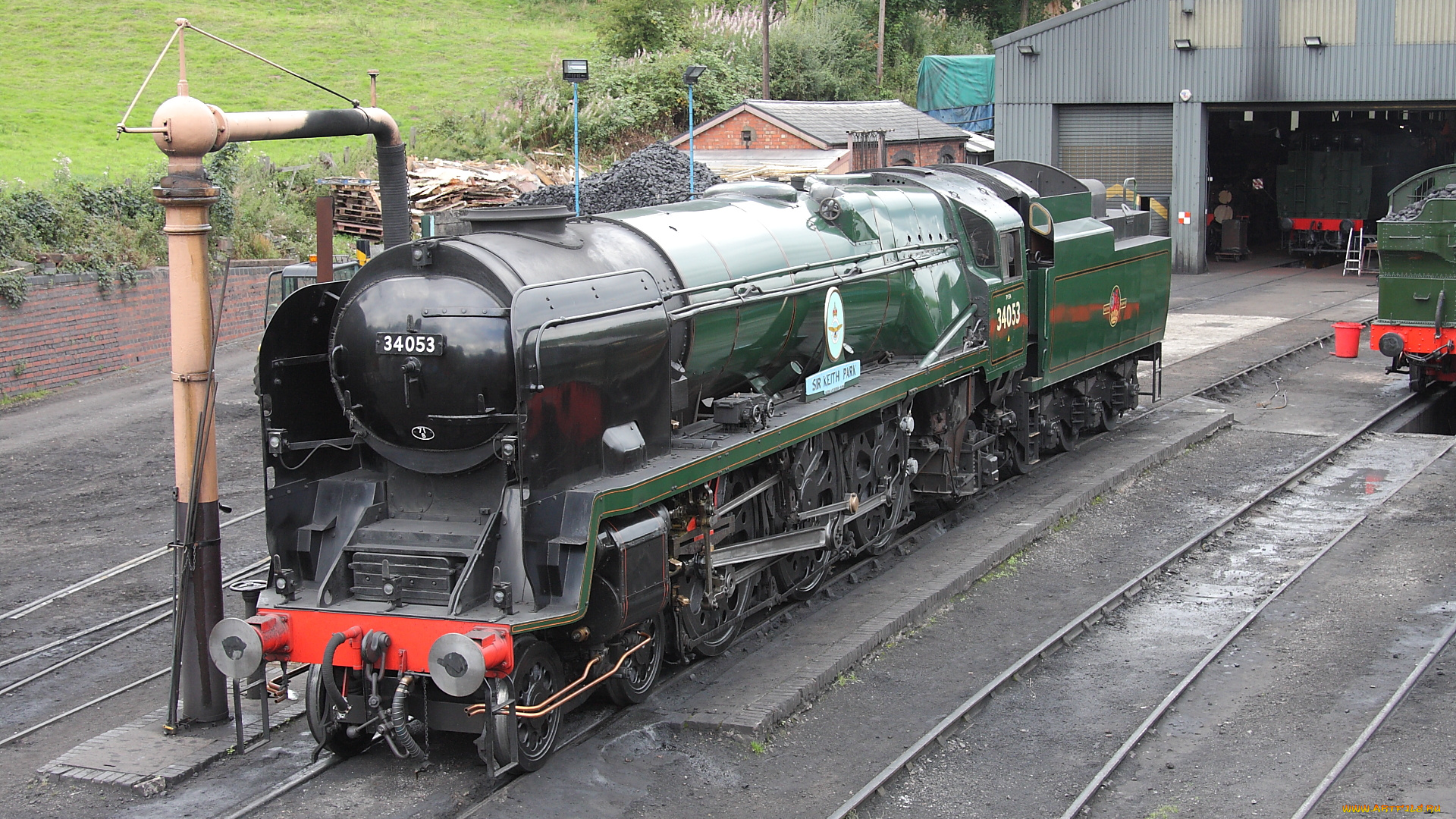 техника, паровозы, депо, паровоз