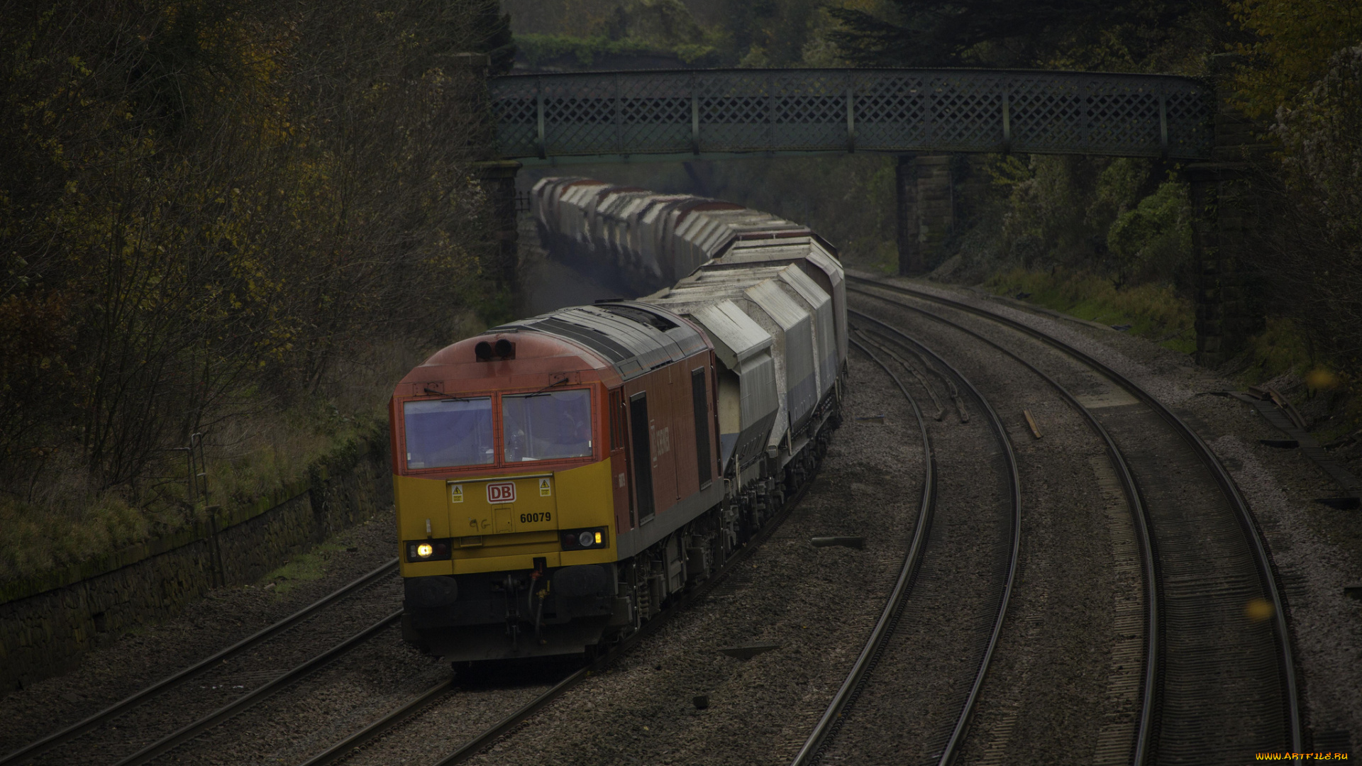 техника, поезда, локомотив, рельсы