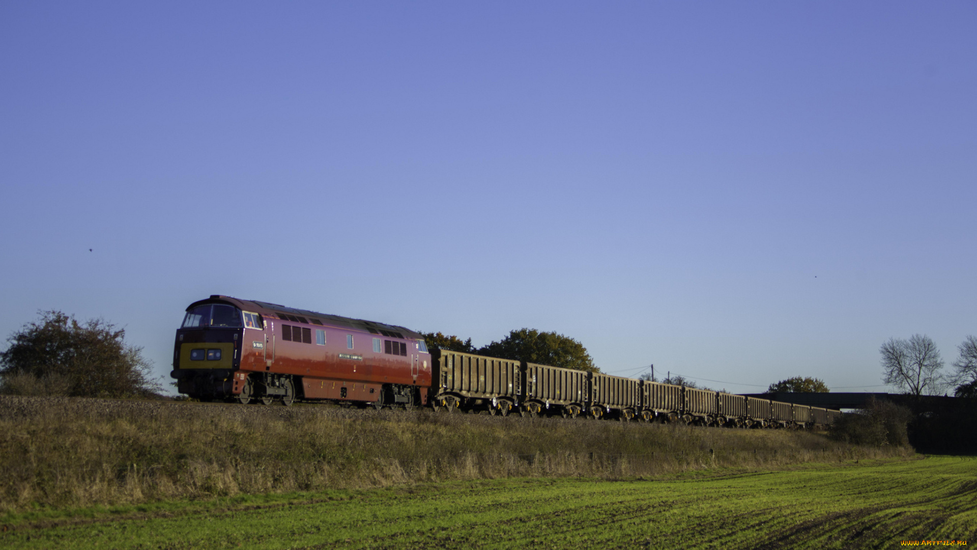 техника, поезда, локомотив, рельсы