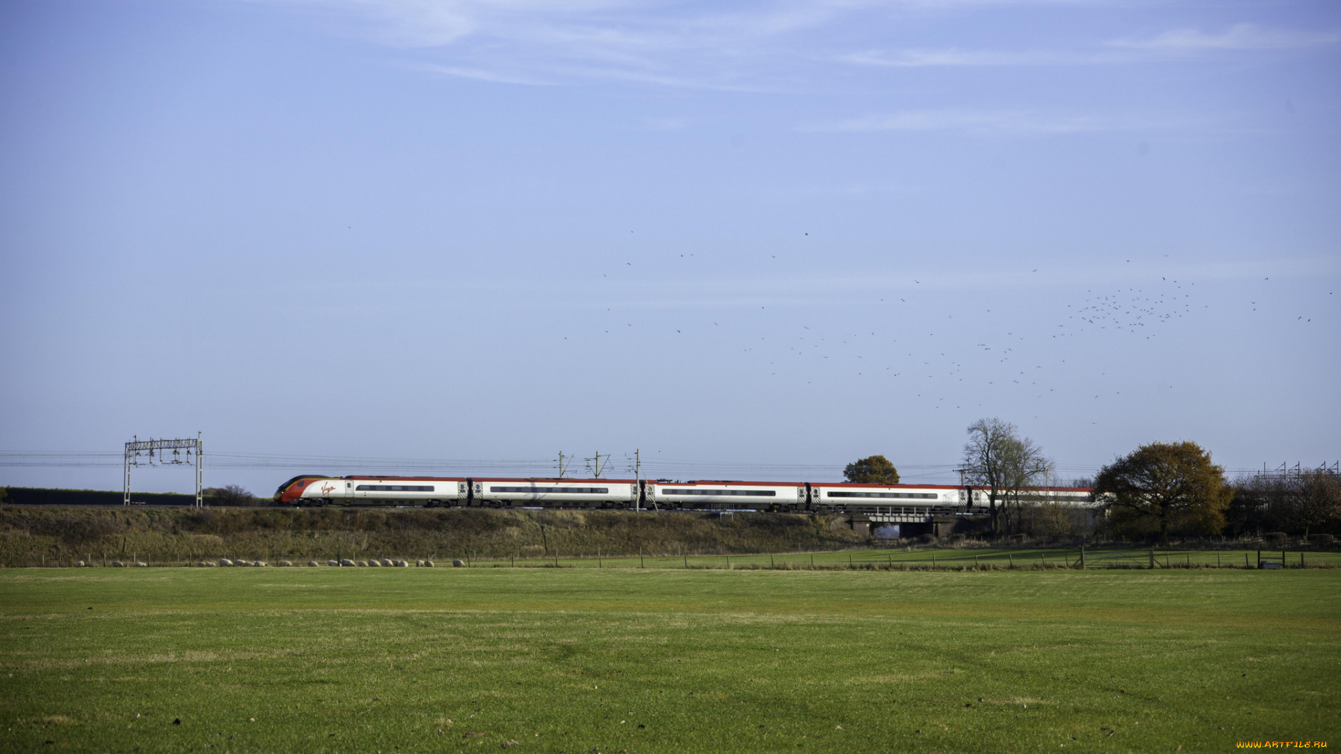 техника, поезда, рельсы, локомотив