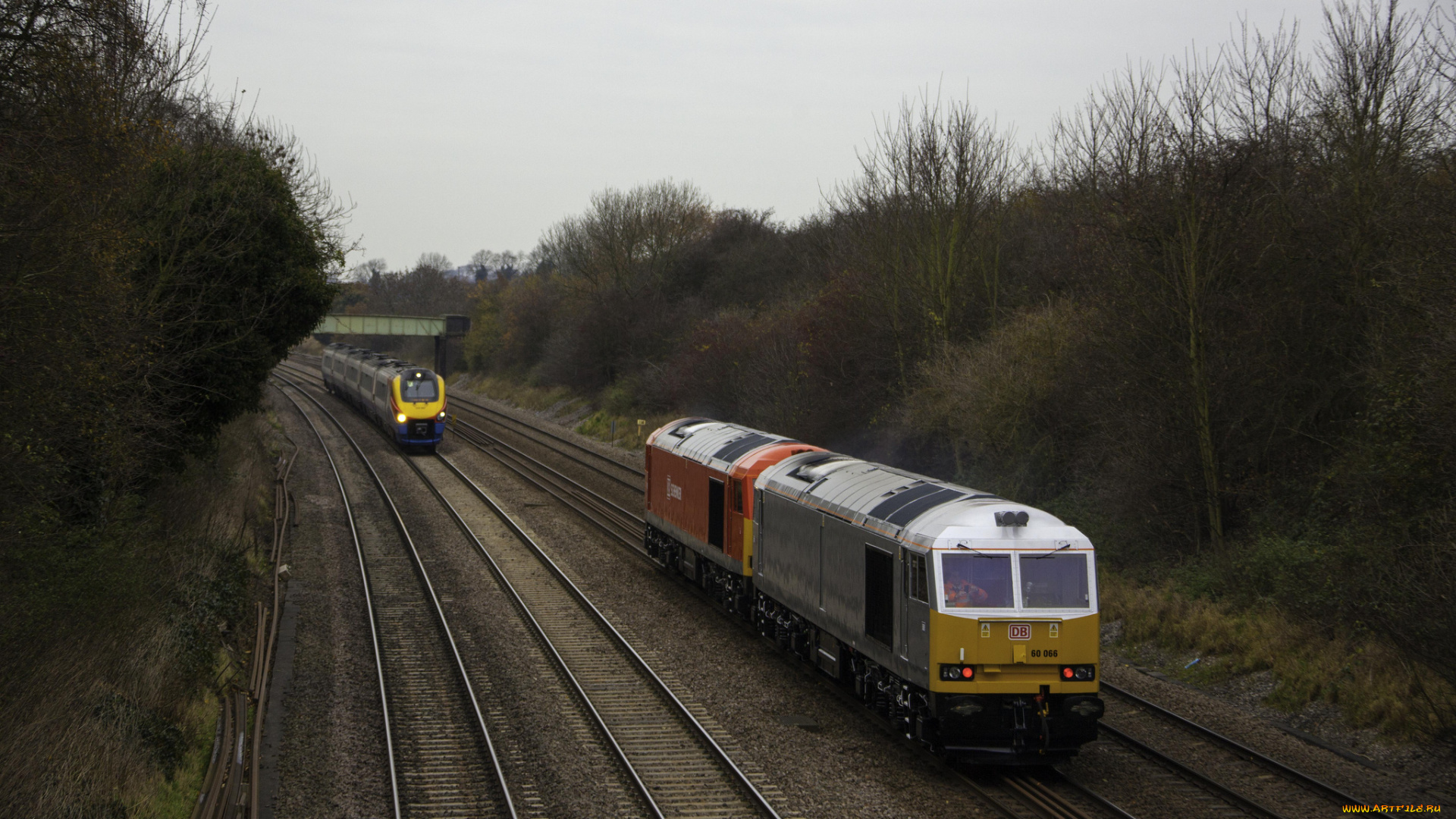 техника, поезда, рельсы, локомотив