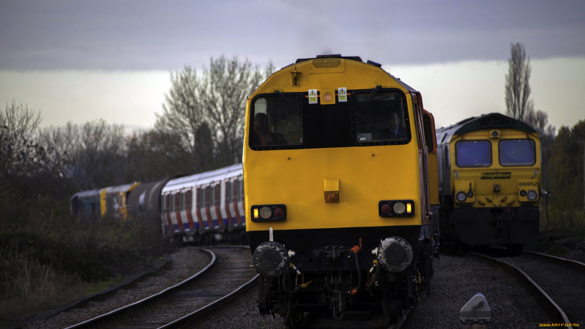 техника, поезда, рельсы, локомотив