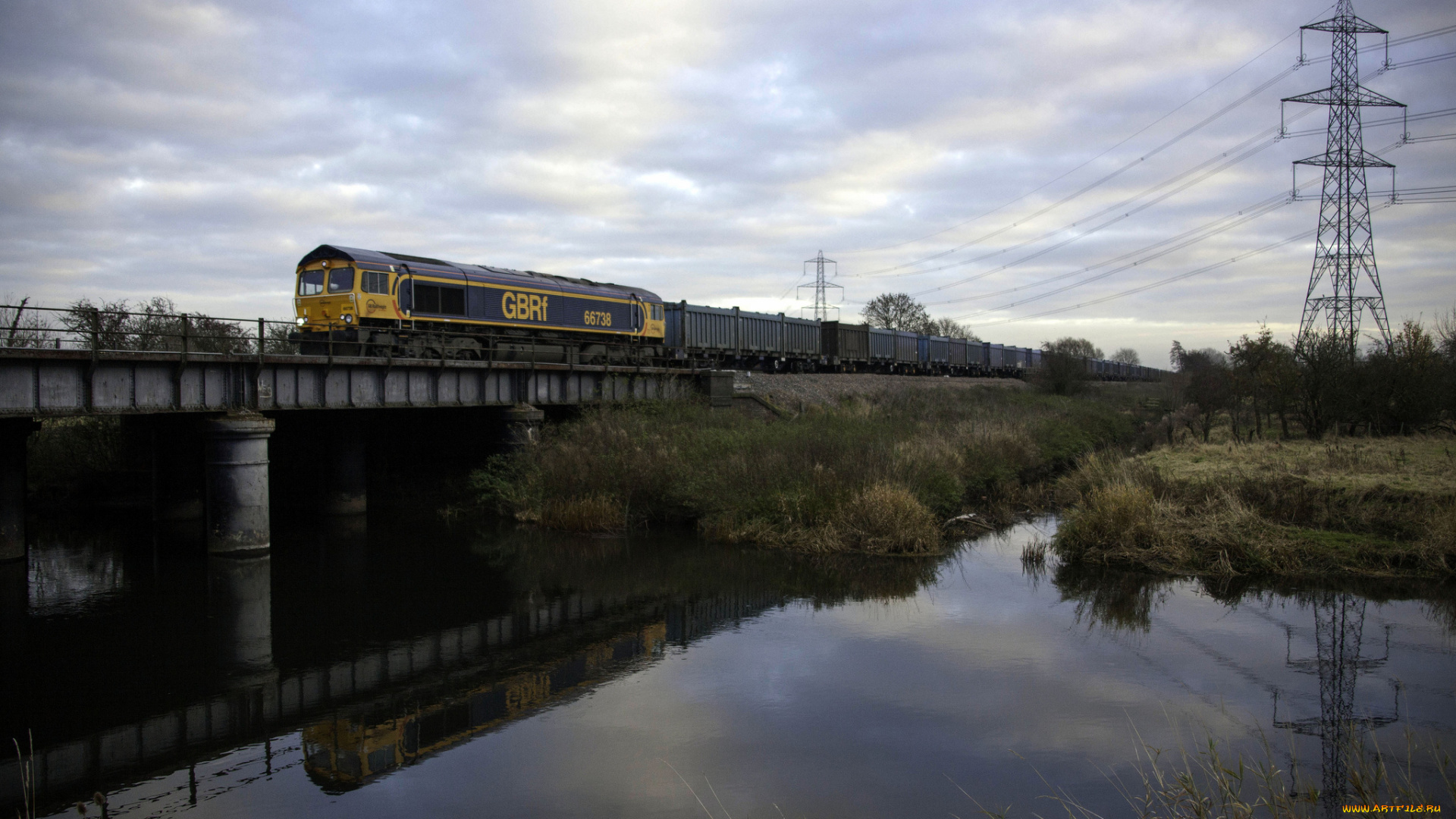 техника, поезда, рельсы, локомотив