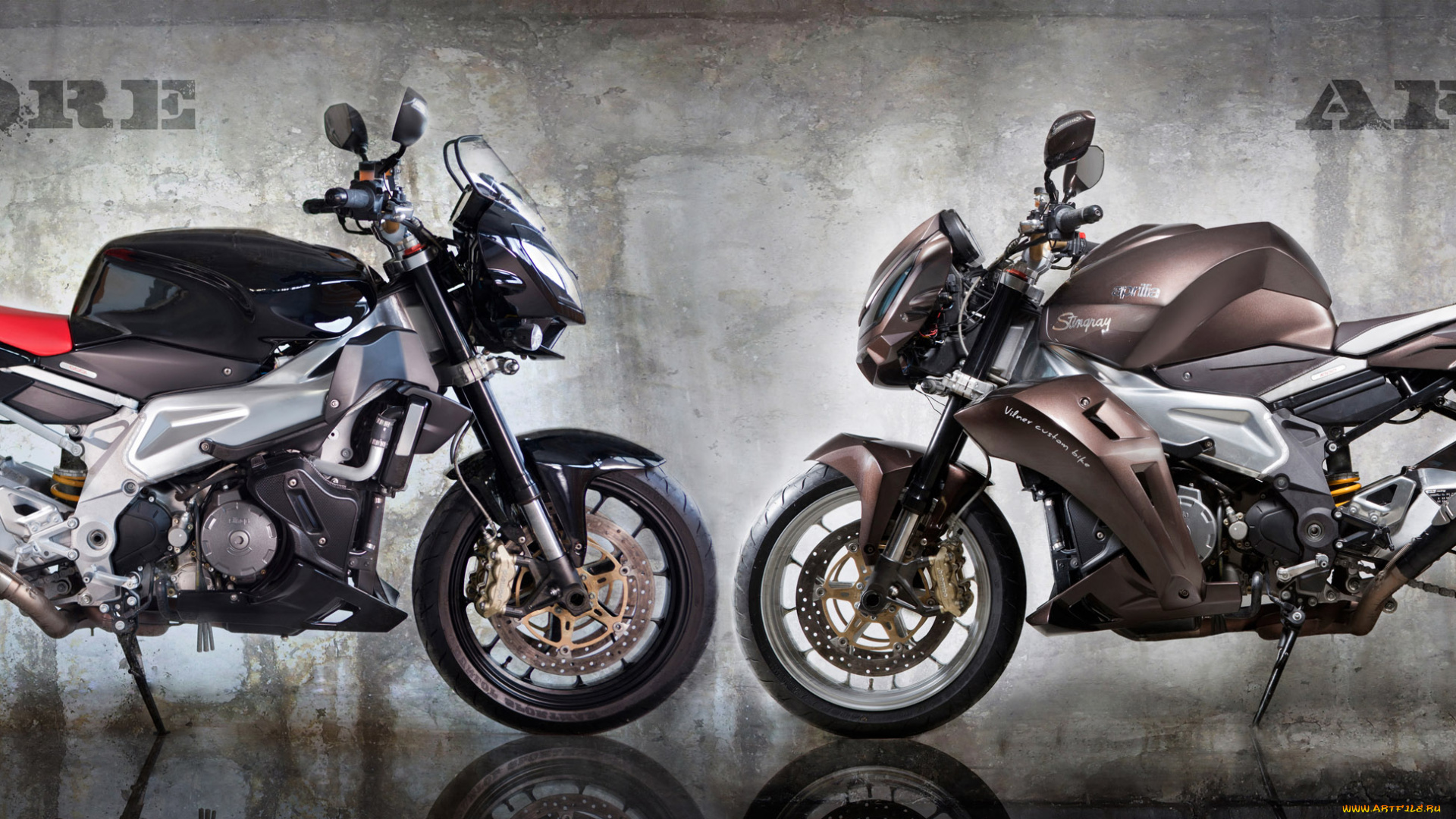 vilner-aprilia-stingray, мотоциклы, aprilia, stingray