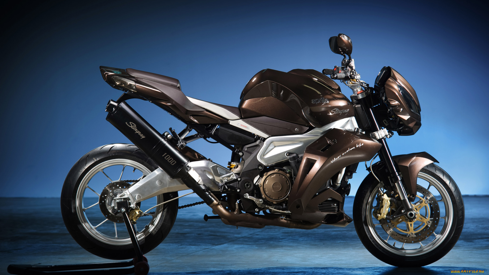 vilner-aprilia-stingray, мотоциклы, aprilia, stingray