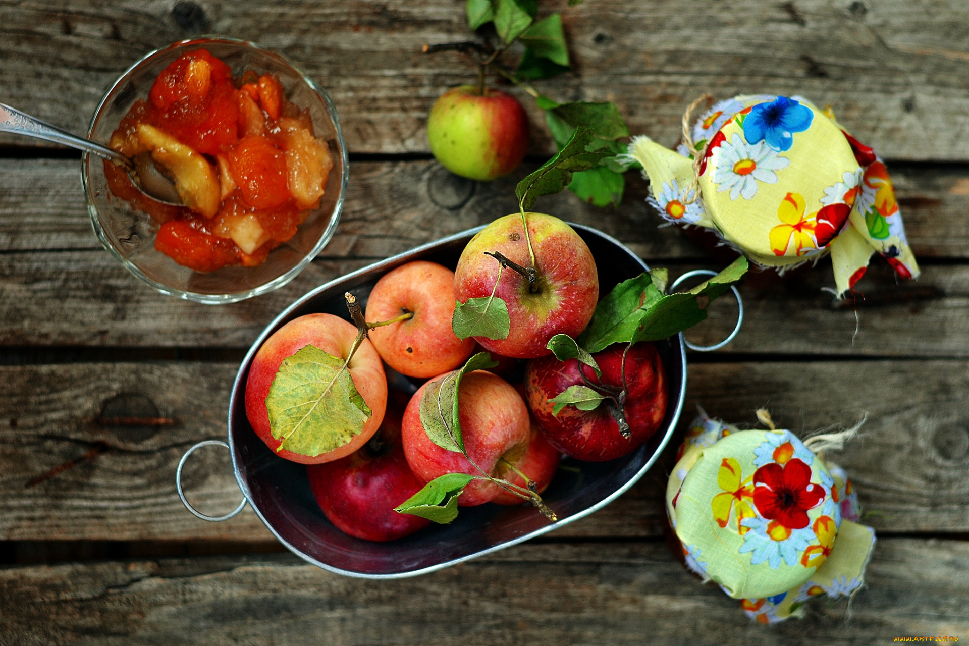 еда, разное, яблоки, банки, варенье