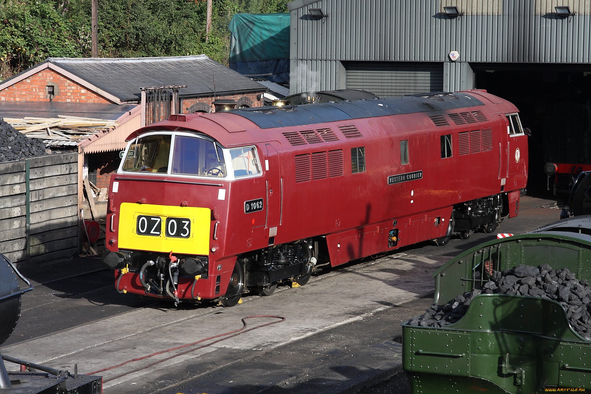 техника, локомотивы, депо, локомотив