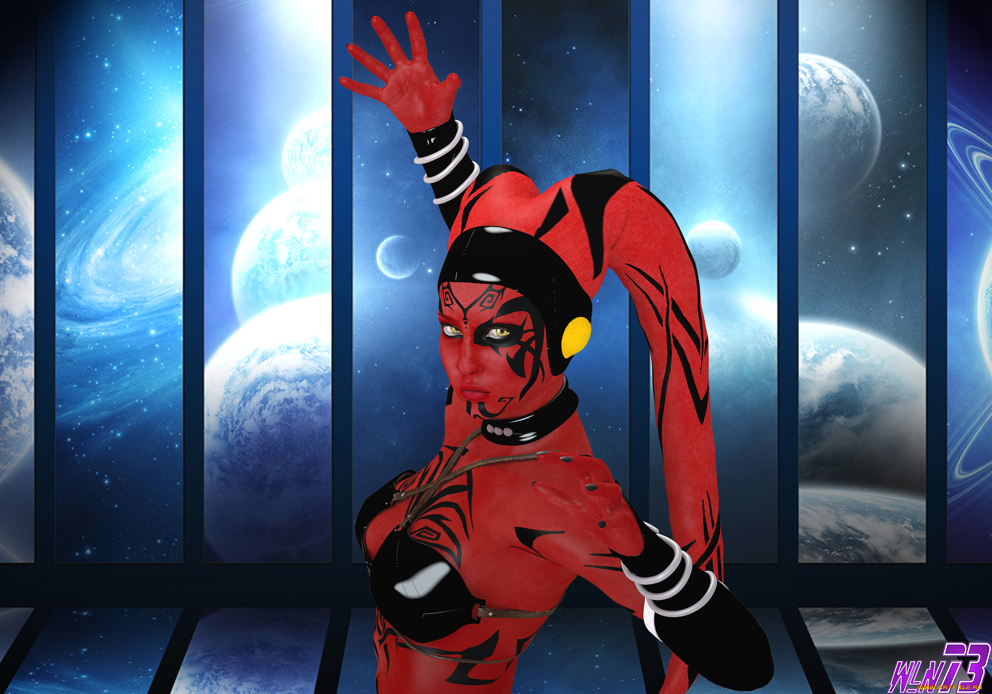 3д, графика, fantasy, , фантазия, существо, планеты