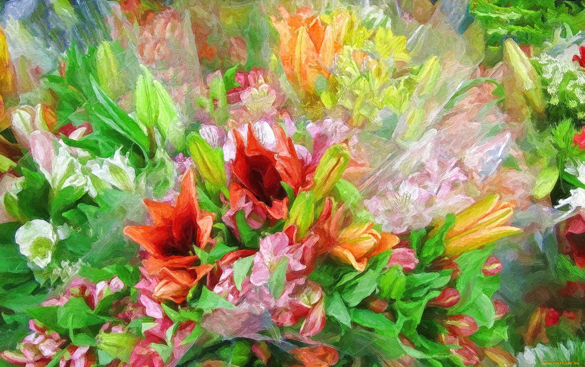 разное, компьютерный, дизайн, цветы