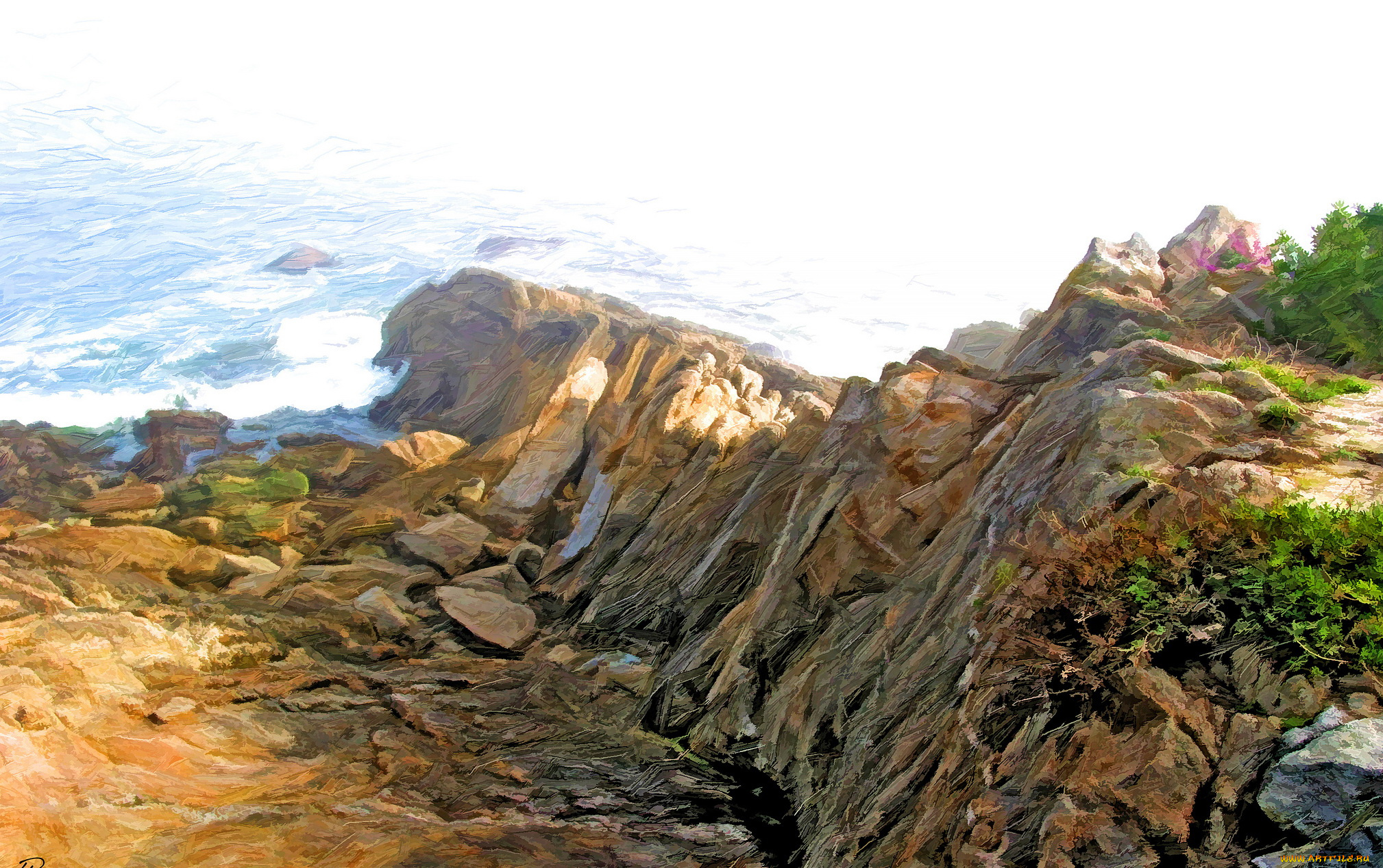 разное, компьютерный, дизайн, пейзаж