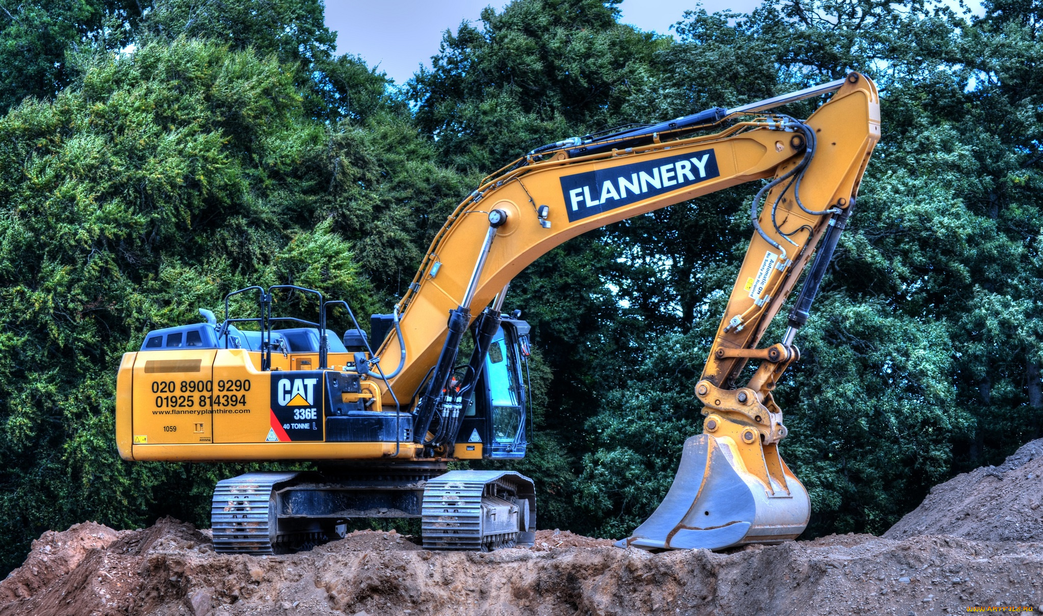 техника, экскаваторы, гусеничный, экскаватор