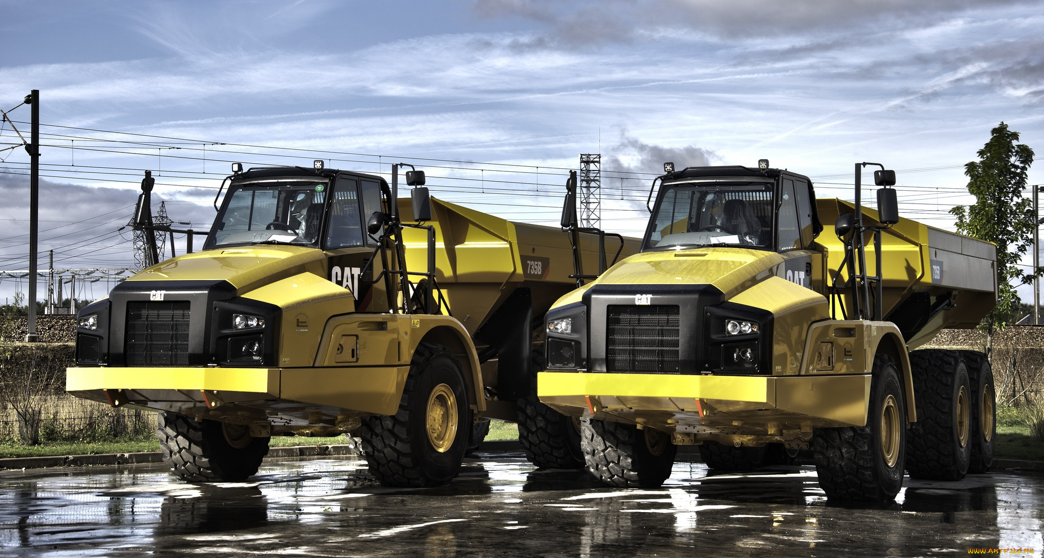 техника, строительная, техника, самосвалы, тяжелые