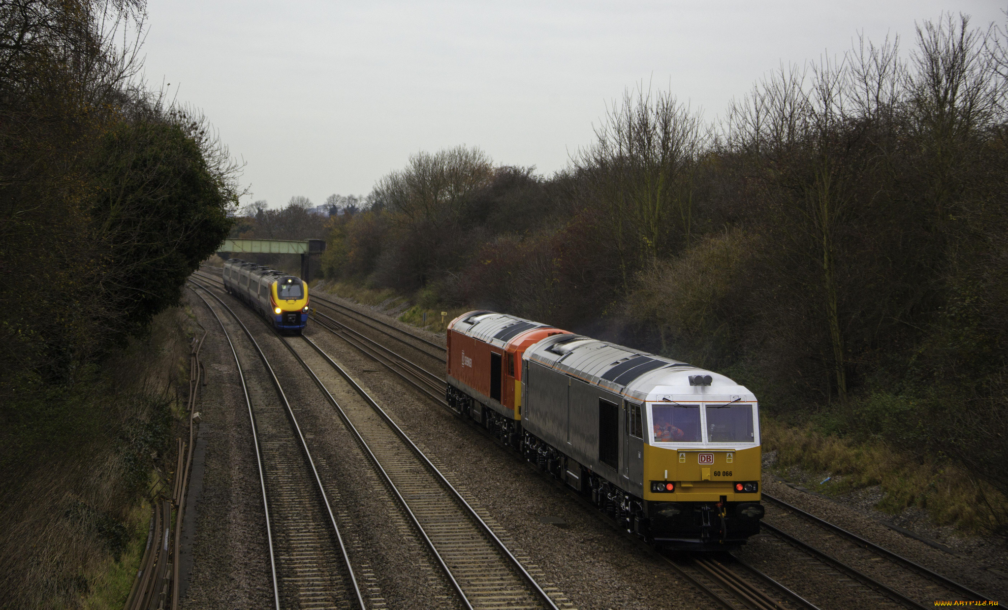 техника, поезда, рельсы, локомотив