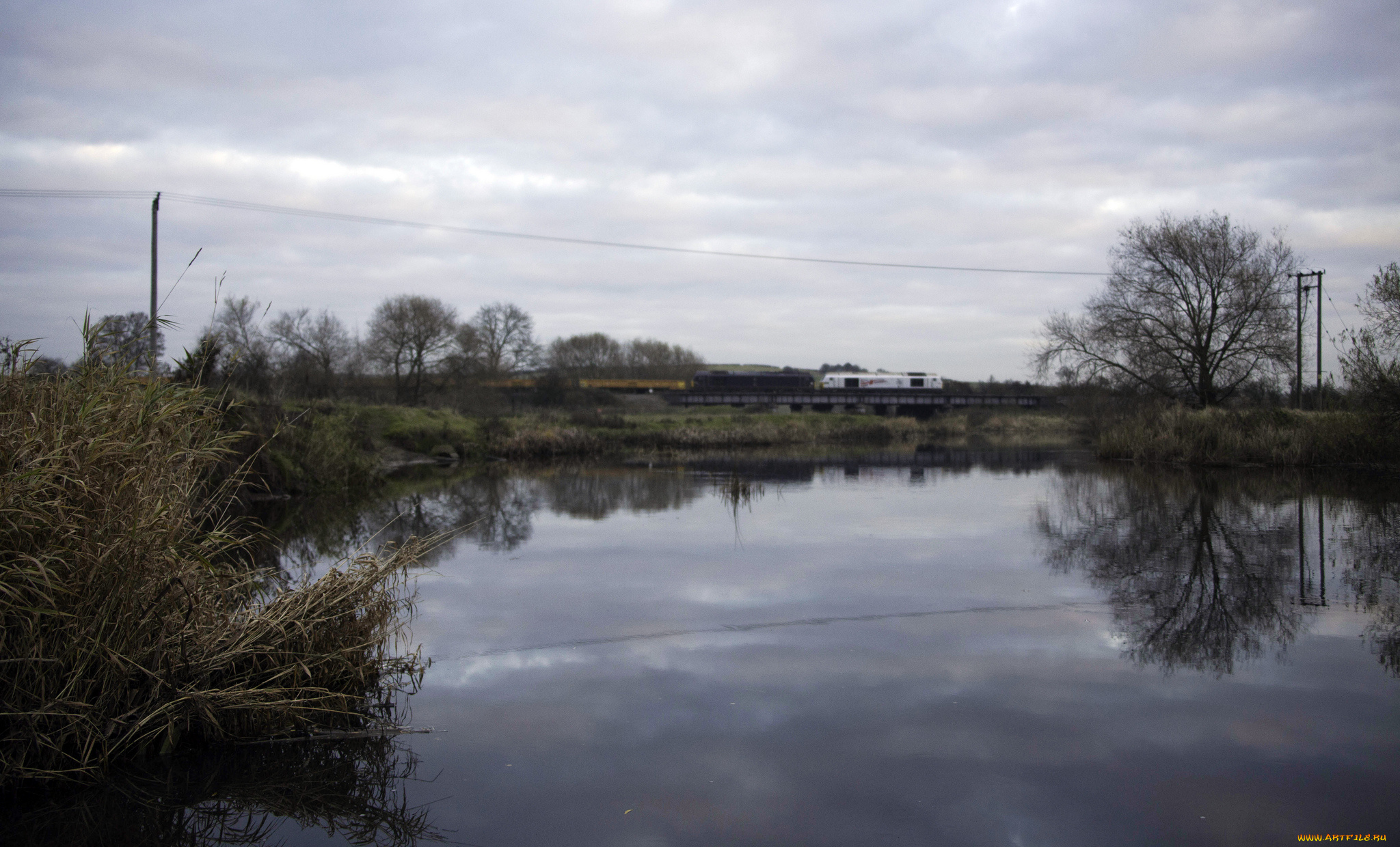 техника, поезда, локомотив, рельсы