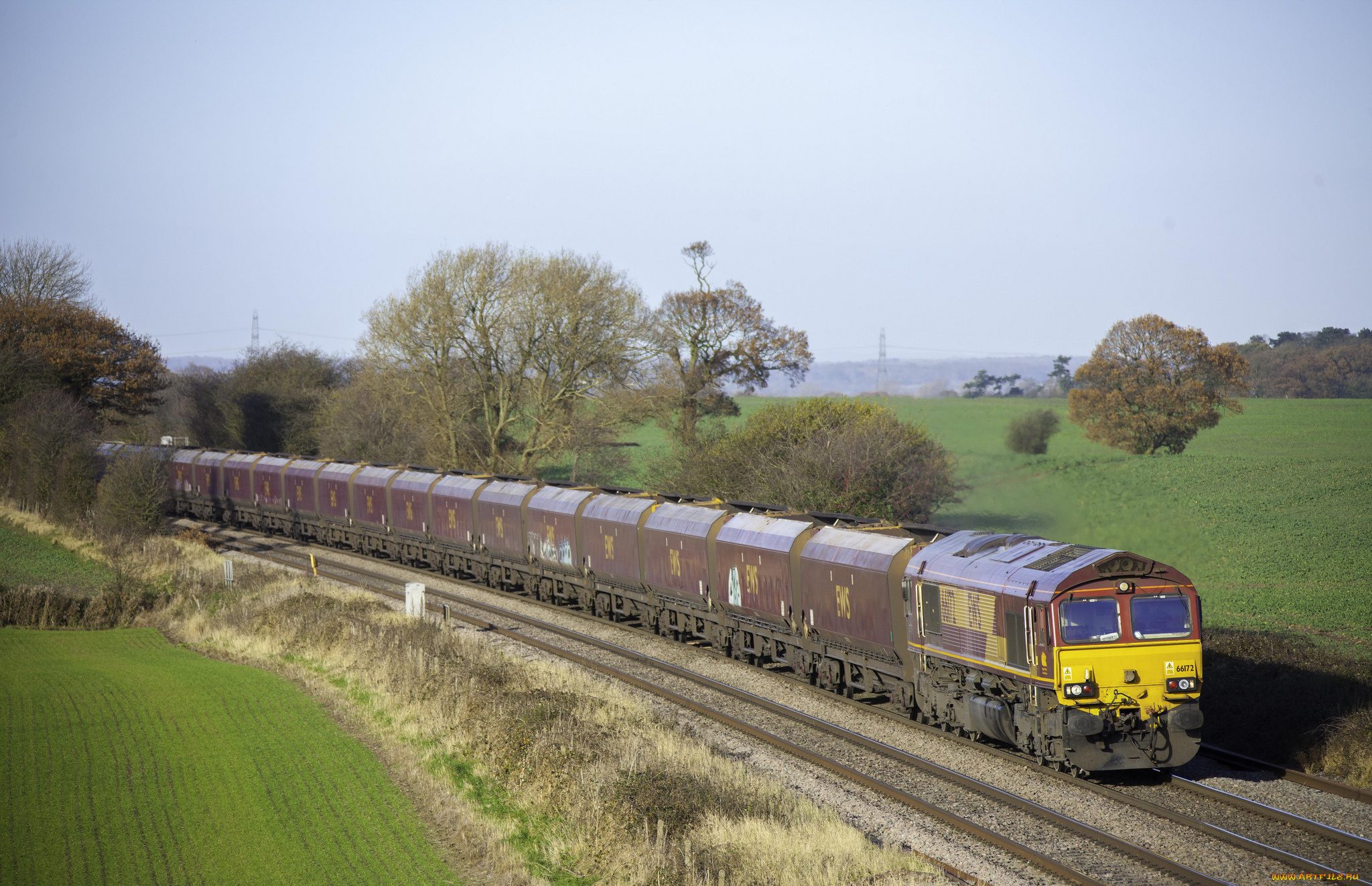 техника, поезда, рельсы, локомотив