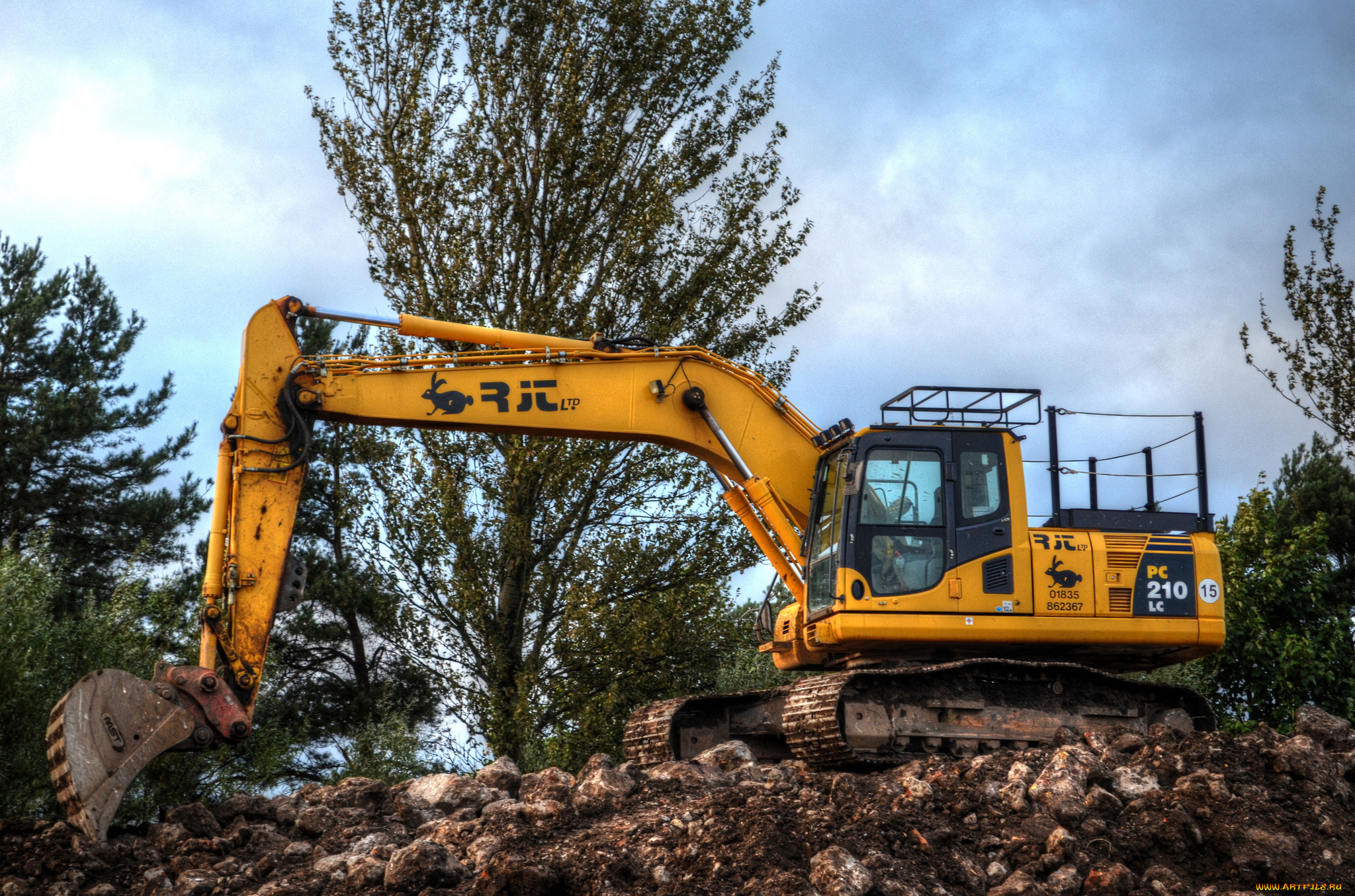 техника, экскаваторы, экскаватор, гусеничный